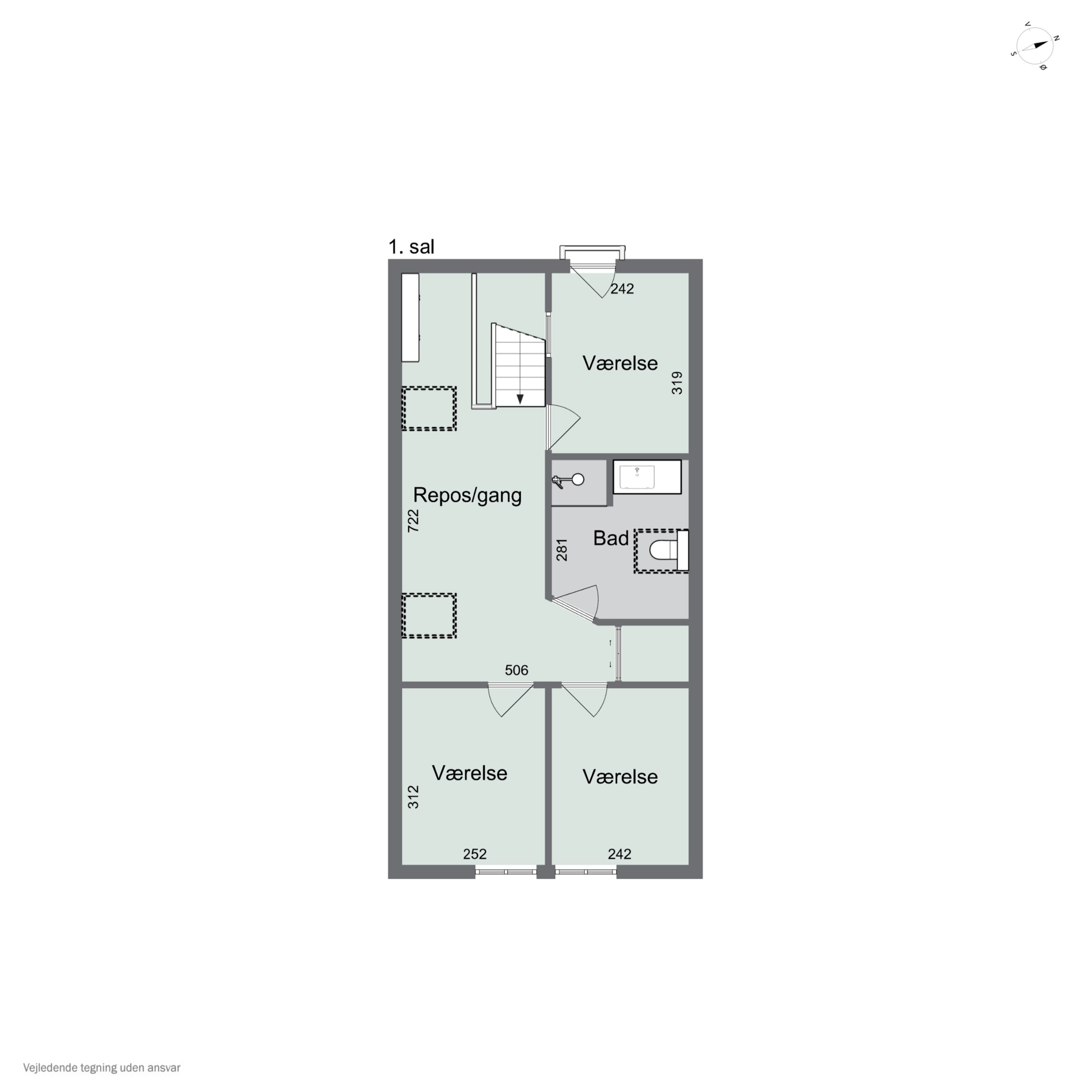 Plantegninger billede af Møllebakken 7, 4200 Slagelse
