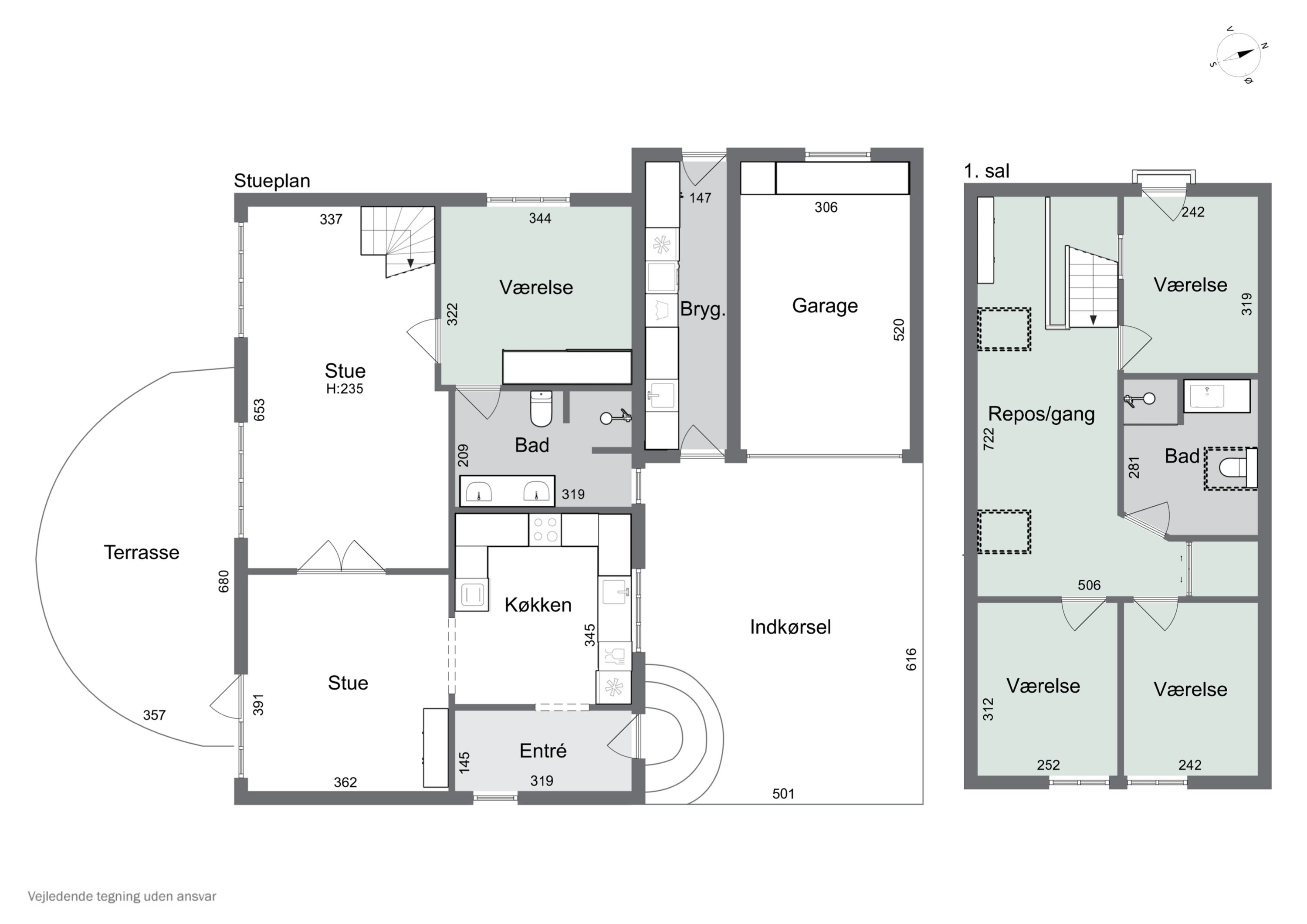 Plantegninger billede af Møllebakken 7, 4200 Slagelse