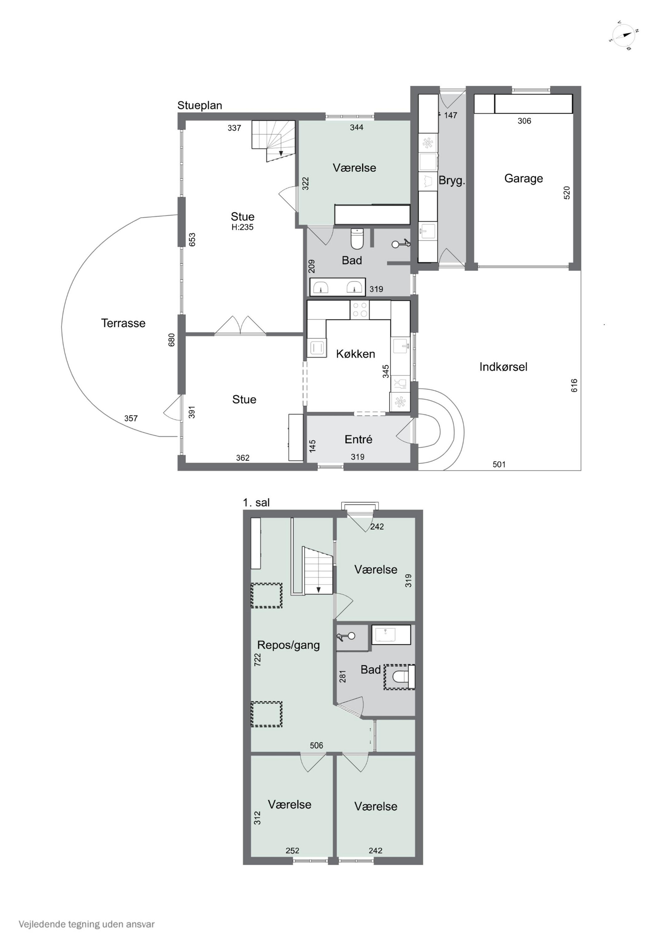 Plantegninger billede af Møllebakken 7, 4200 Slagelse