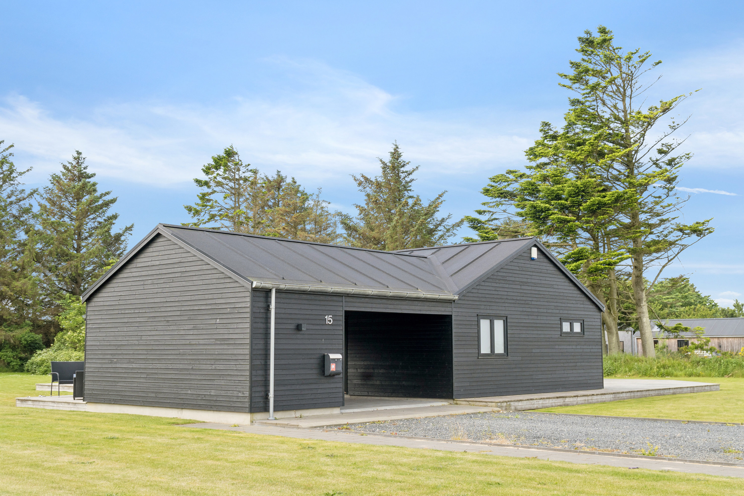 Fremhævet set fra haven billede i fuldskærmstilstand. Billede af Nørre Knoldevej 15, Skal Klit, 9800 Hjørring