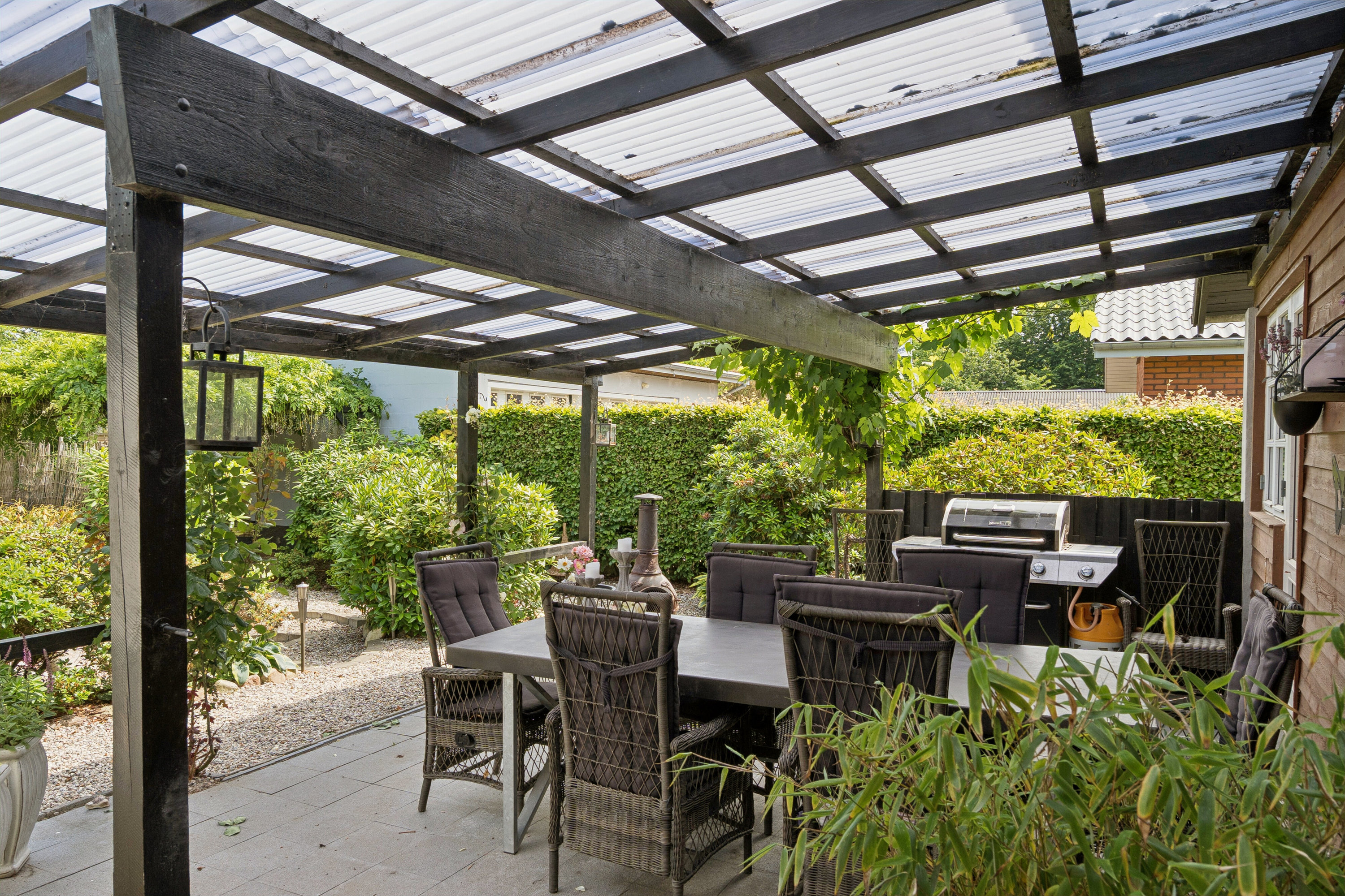 Fremhævet terrasse billede i fuldskærmstilstand. Billede af Gyldenbjergsvej 18, 5700 Svendborg