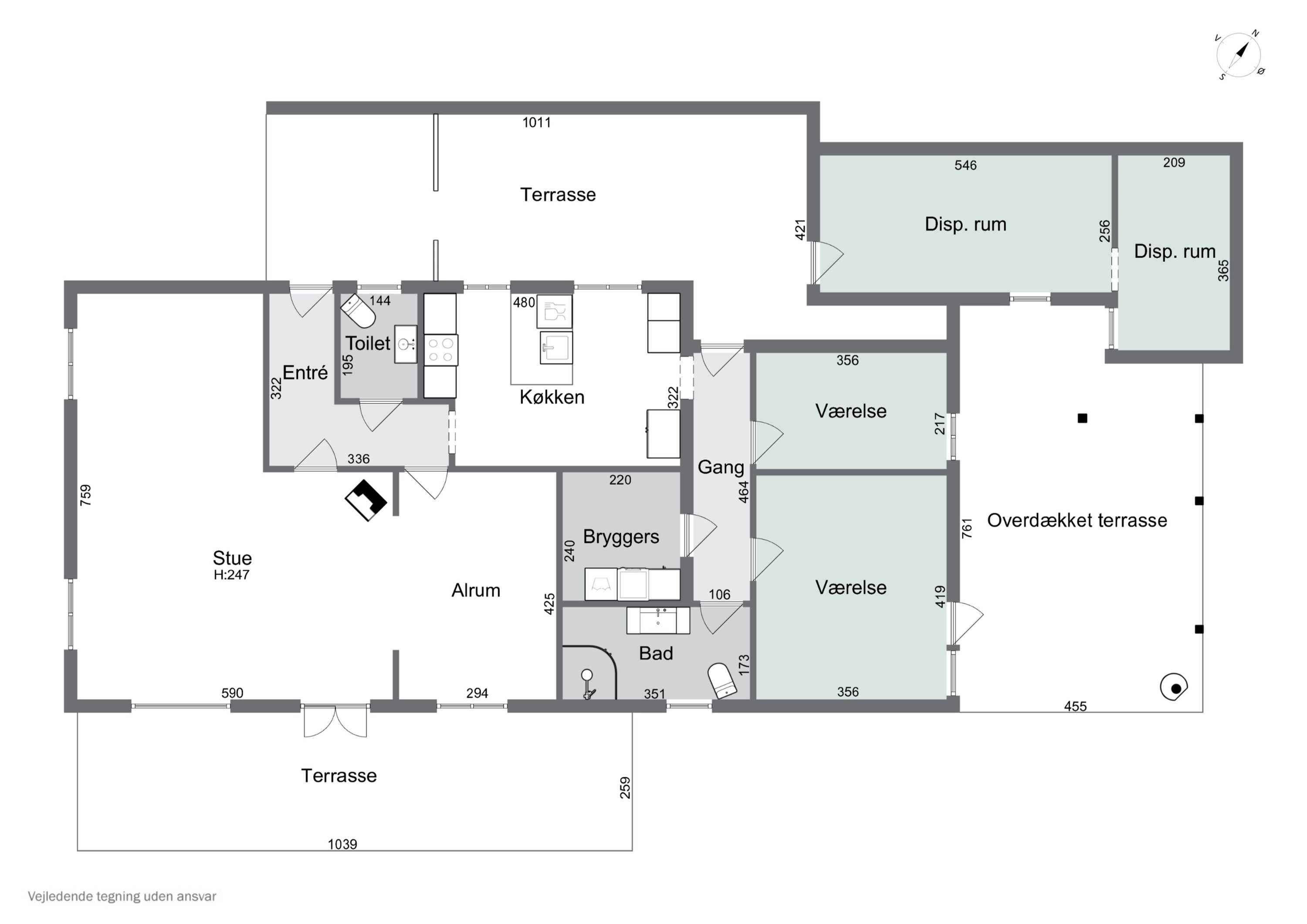 Plantegninger billede af Gyldenbjergsvej 18, 5700 Svendborg