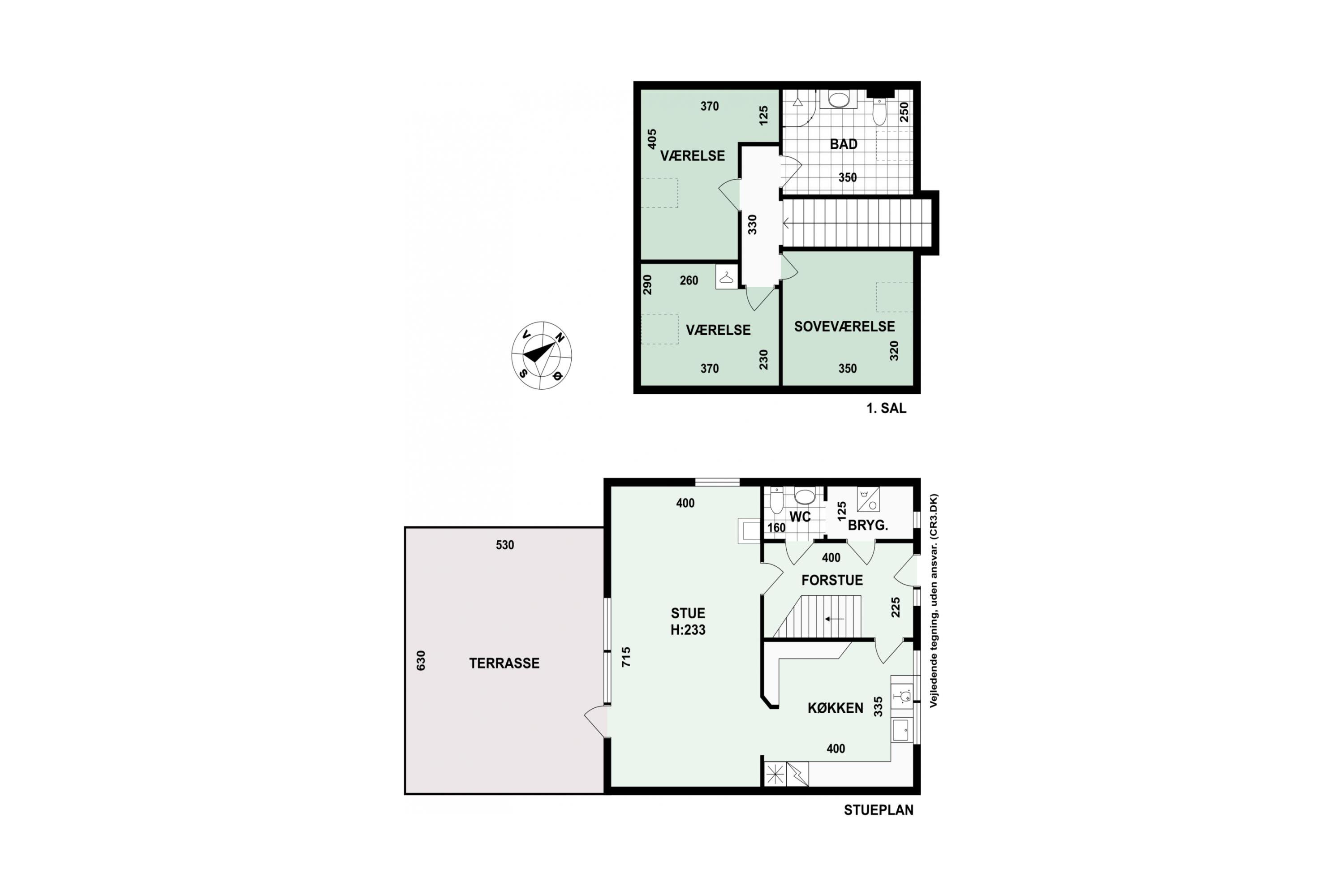 Plantegninger billede af Sauntevej 71A, 3100 Hornbæk