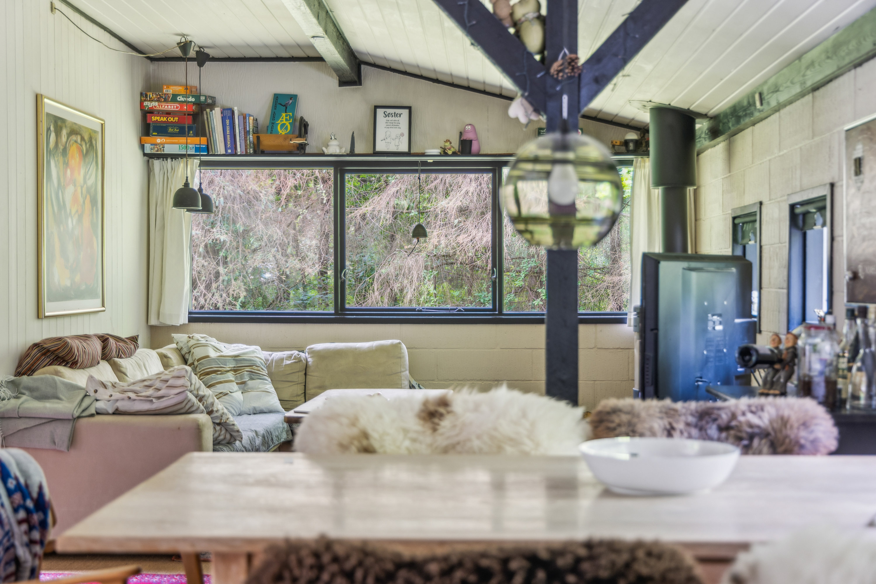 Fremhævet stue billede i fuldskærmstilstand. Billede af Rummelsigen 29, 9340 Asaa