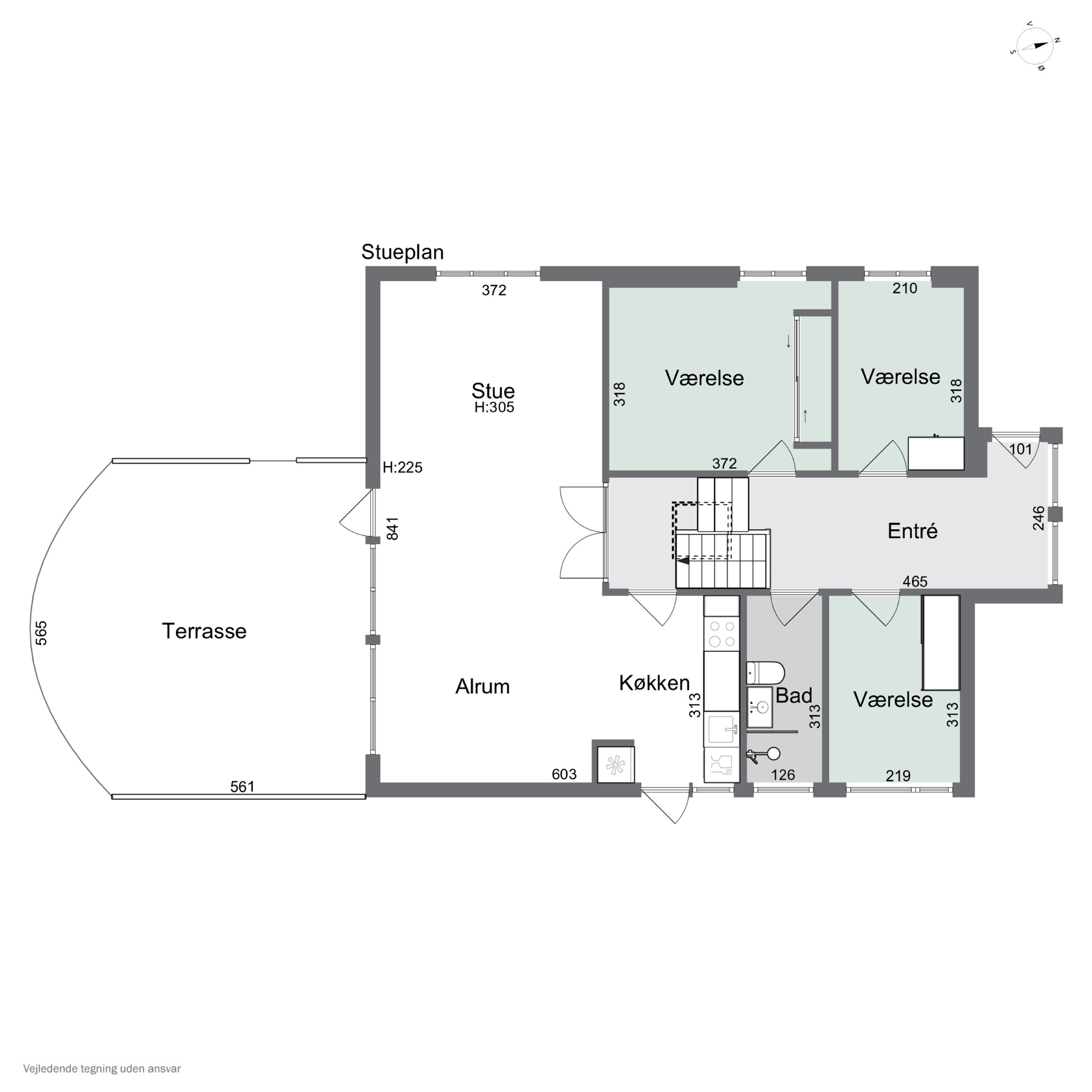 Plantegninger billede af Sommerfuglevej 1A, 2610 Rødovre