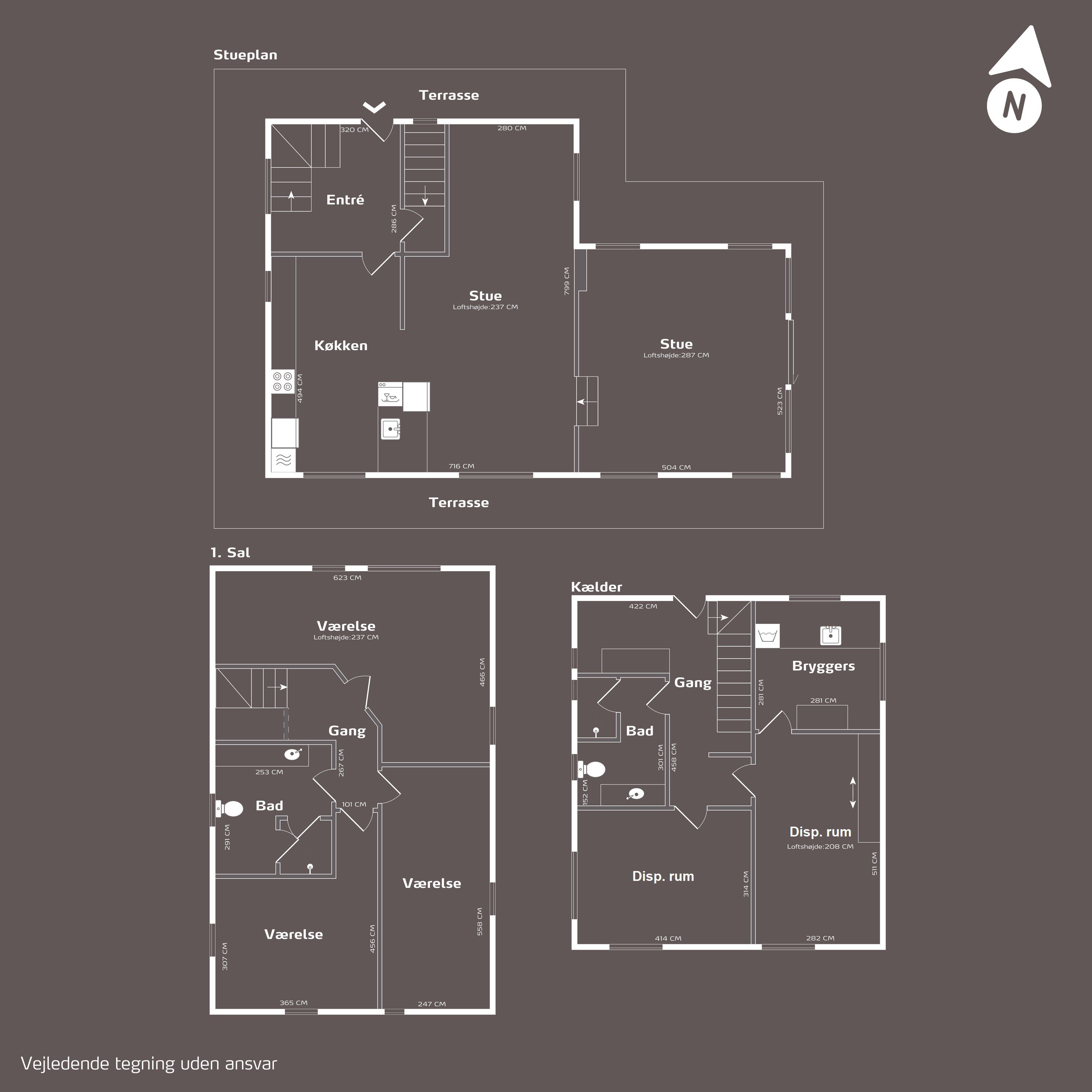 Plantegninger billede af Klostervej 50, Dronningborg, 8930 Randers NØ