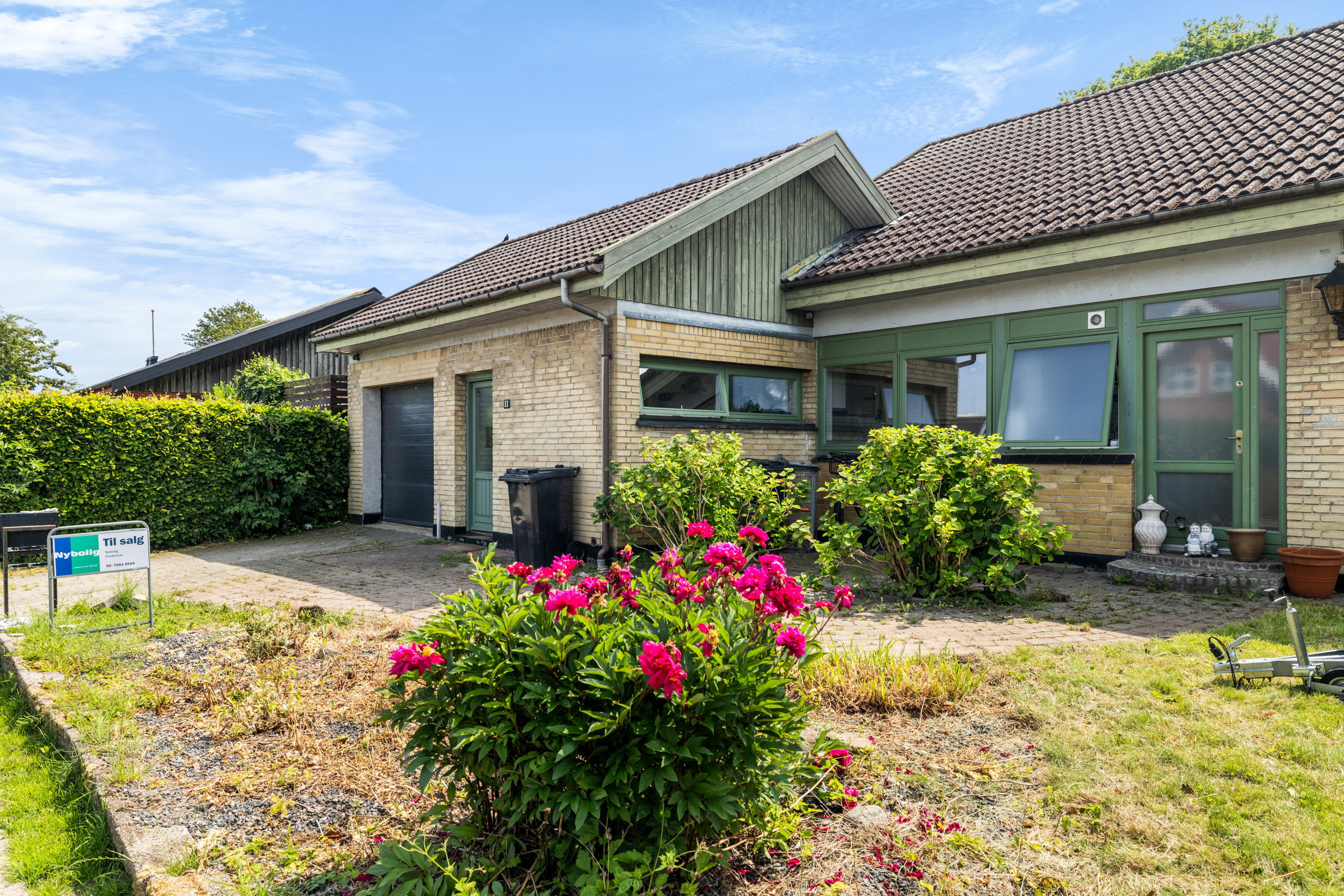 Fremhævet facade billede i fuldskærmstilstand. Billede af Wesselsvej 11, 7000 Fredericia