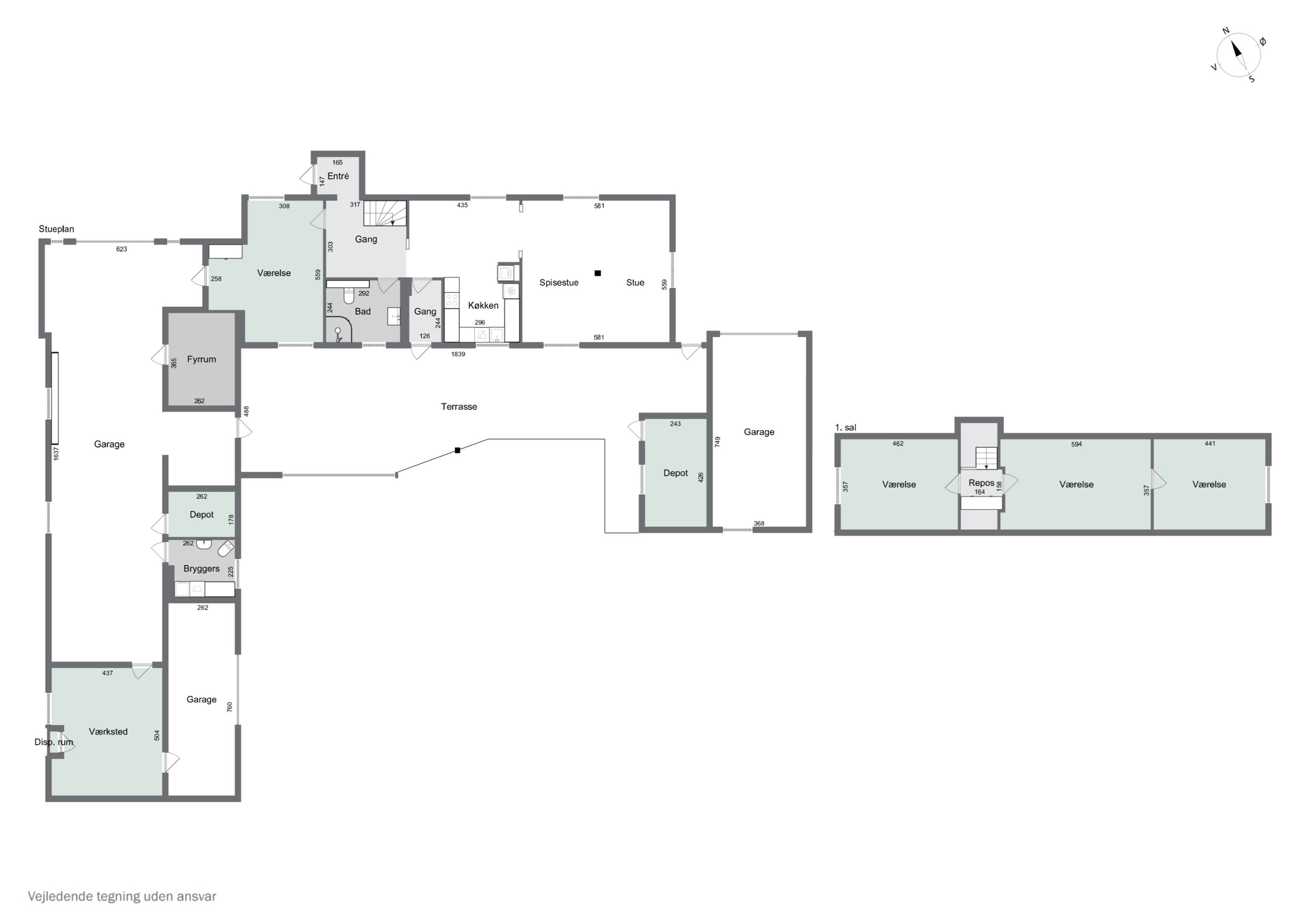 Plantegninger billede af Skårenvej 27, Vallensved, 4700 Næstved