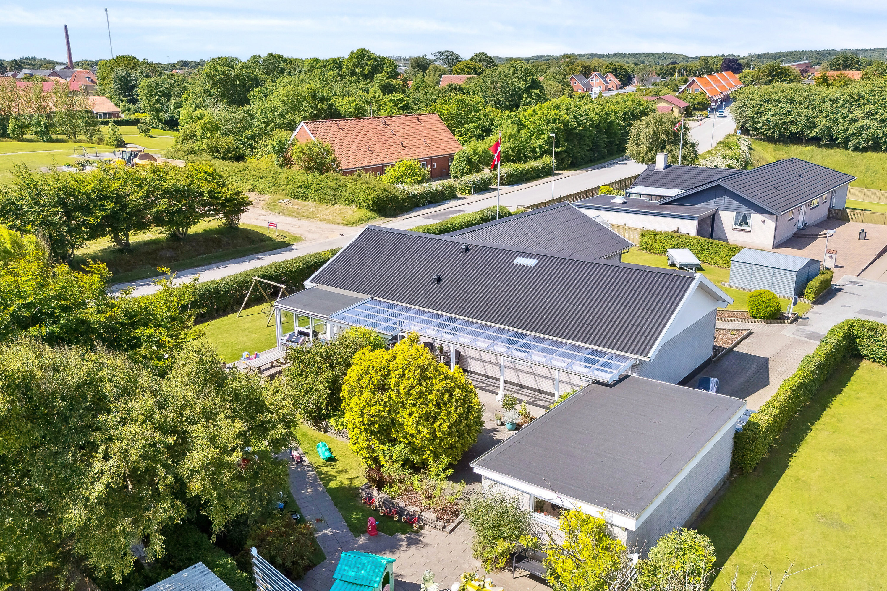 Miniaturebillede 2: set fra haven. Billede af Degnebakken 23, 7760 Hurup Thy