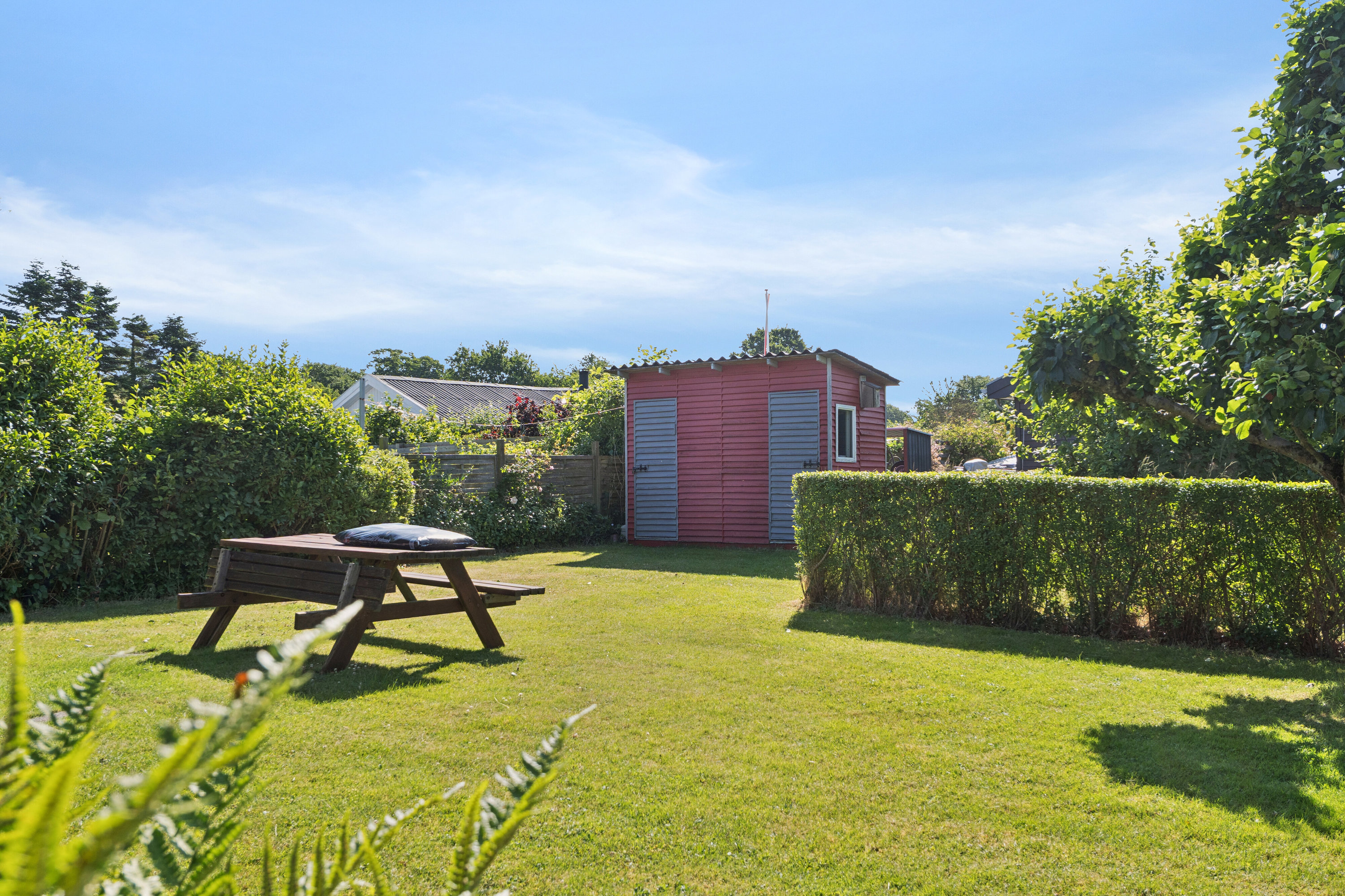 Fremhævet set fra haven billede i fuldskærmstilstand. Billede af Karensvej 6, Østerballe, 5450 Otterup