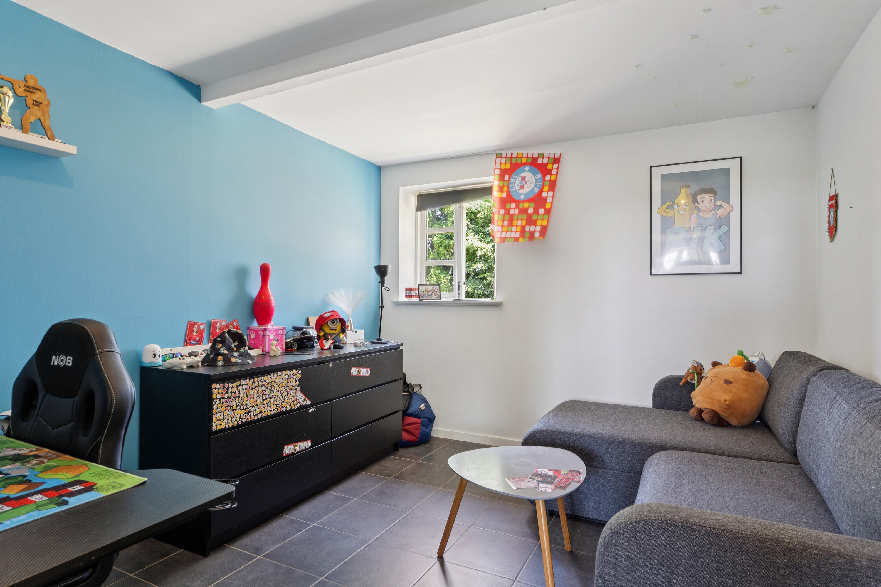 Fremhævet børneværelse billede i fuldskærmstilstand. Billede af Charlottenlundvej 29, 8620 Kjellerup