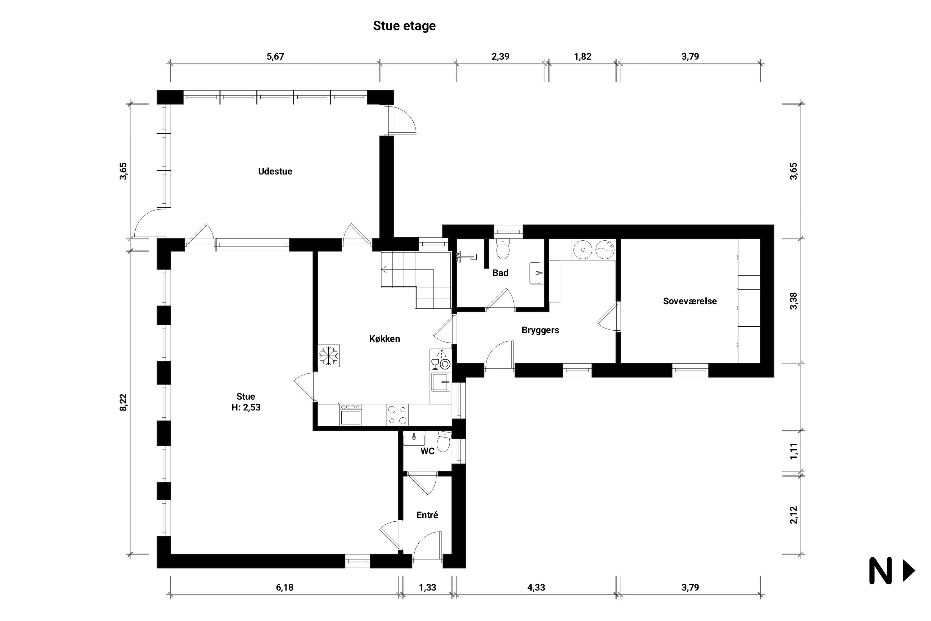 Plantegninger billede af Alleen 1, 4894 Øster Ulslev
