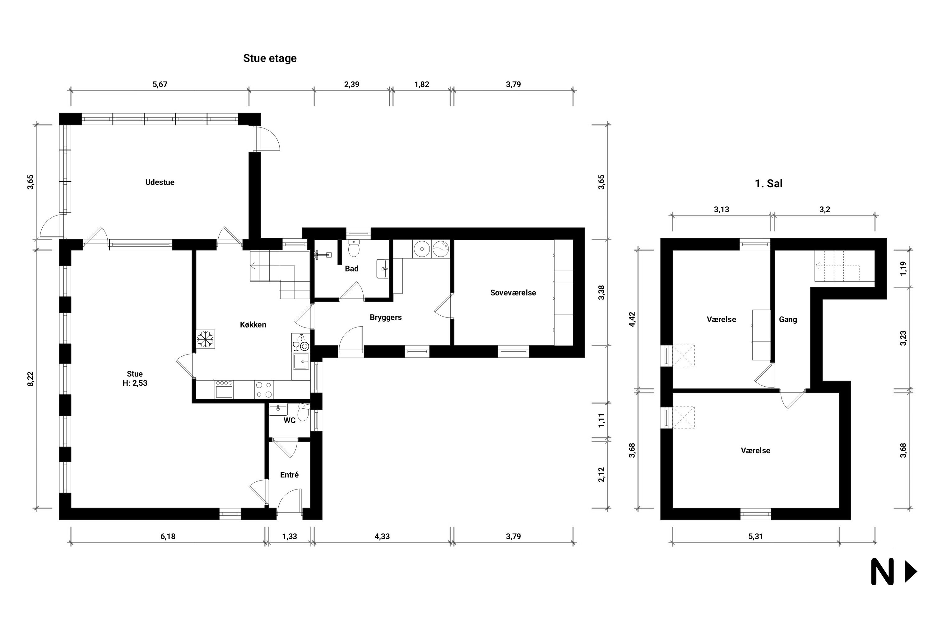 Plantegninger billede af Alleen 1, 4894 Øster Ulslev