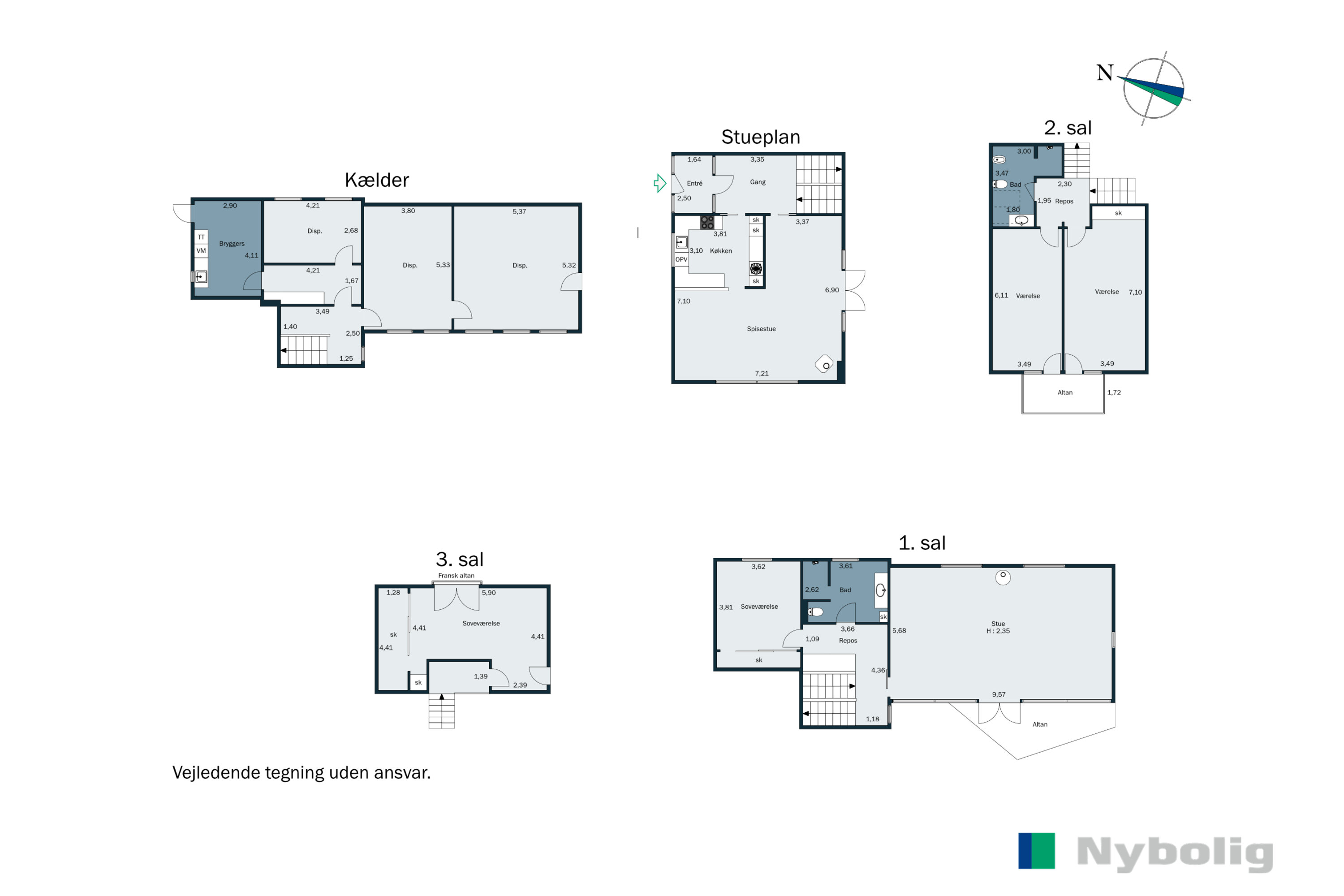 Plantegninger billede af Granhegnet 9, 3450 Allerød