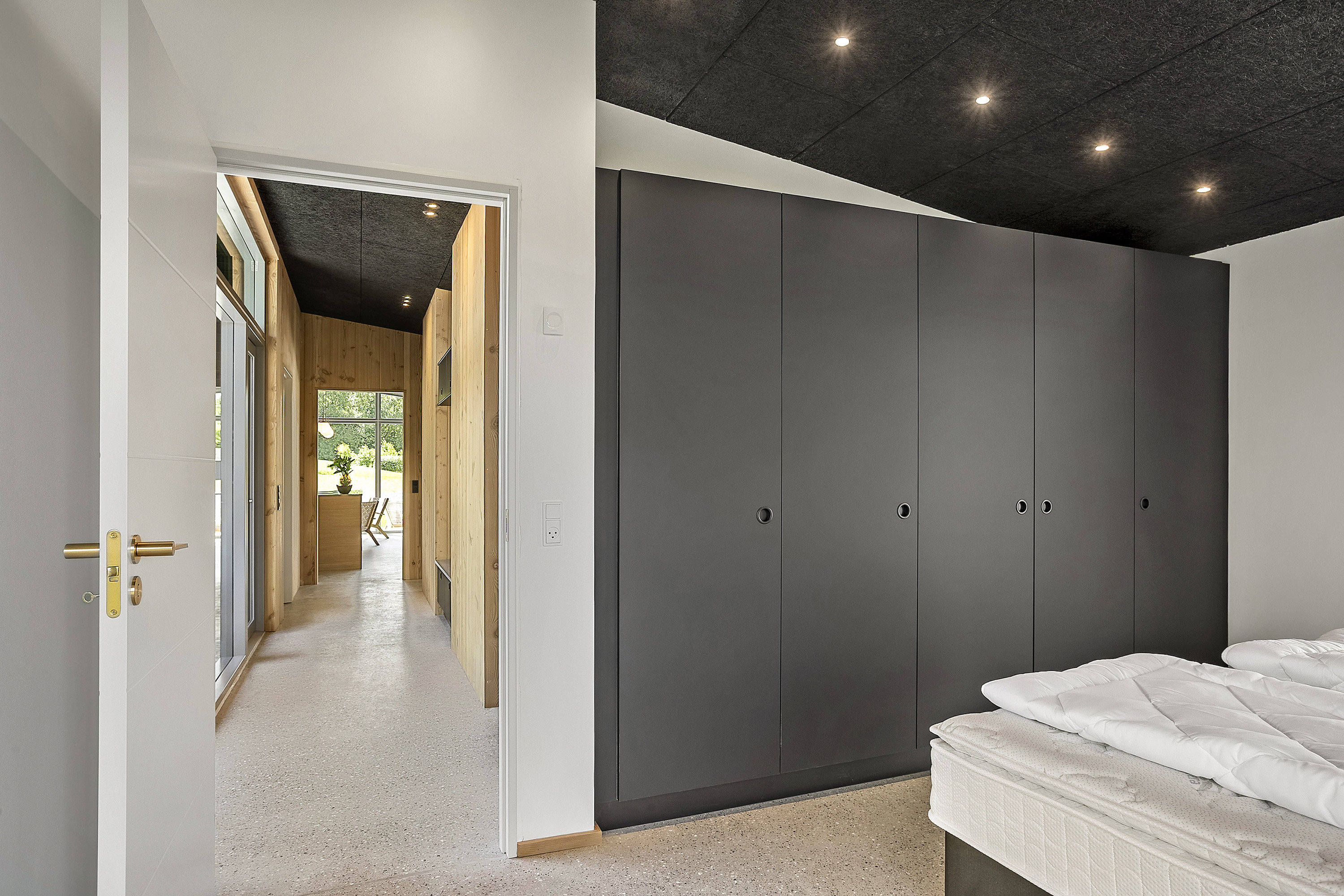 Fremhævet soveværelse billede i fuldskærmstilstand. Billede af Skovsøen 23, Løjt Nørreskov, 6200 Aabenraa