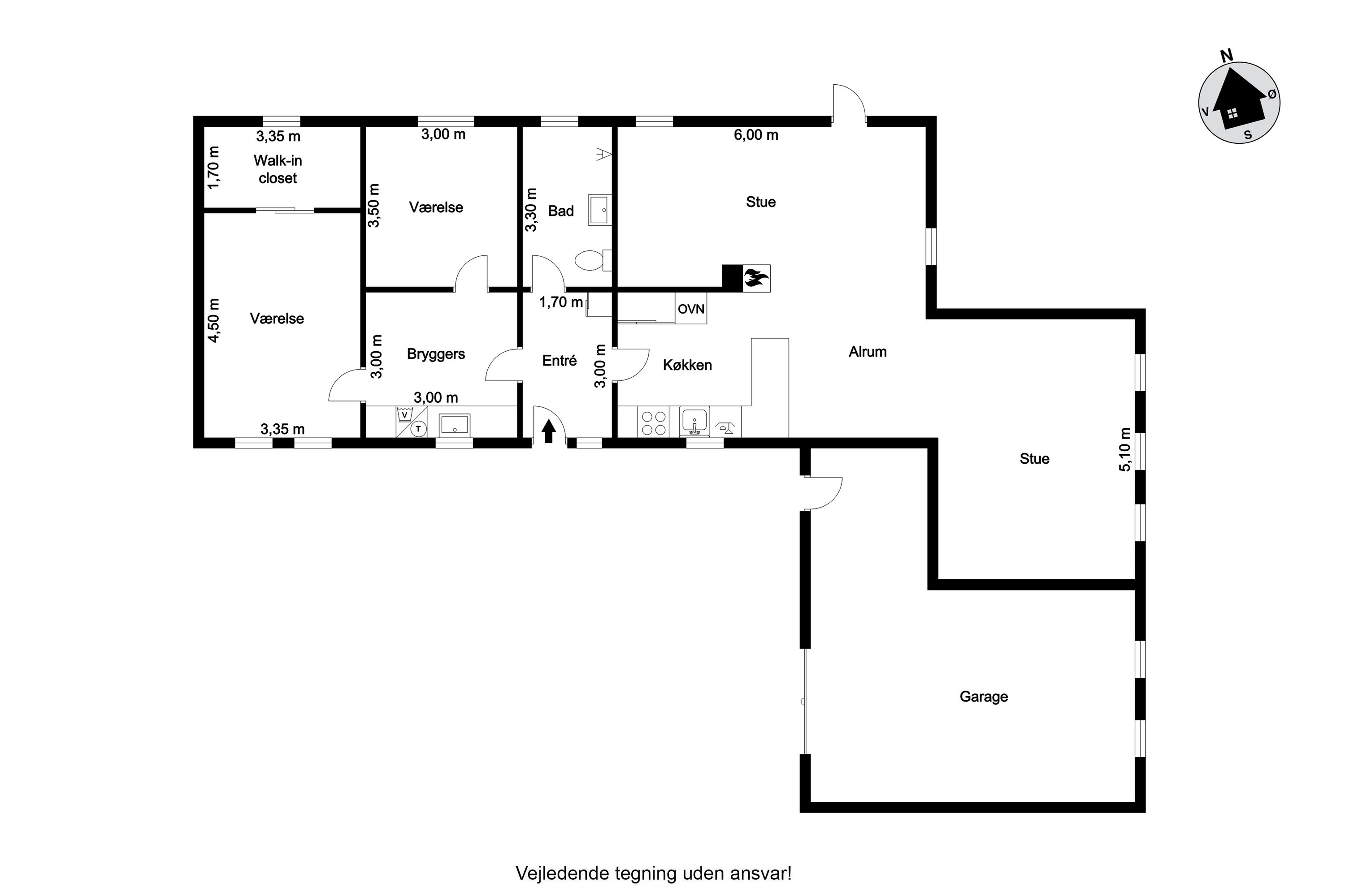 Plantegninger billede af Rabjergvej 2, Dejbjerg, 6900 Skjern