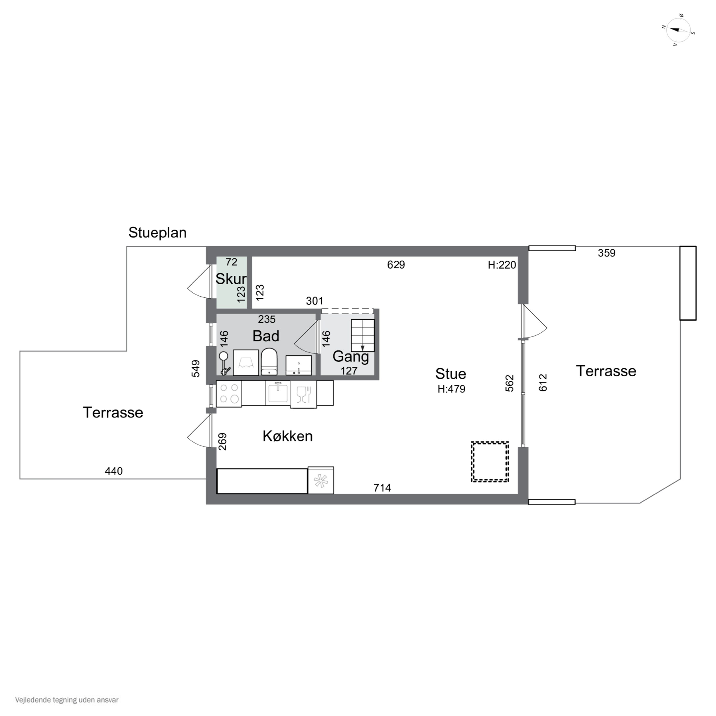 Plantegninger billede af Rødhalsevej 6, Ll Kongsmark, 4200 Slagelse