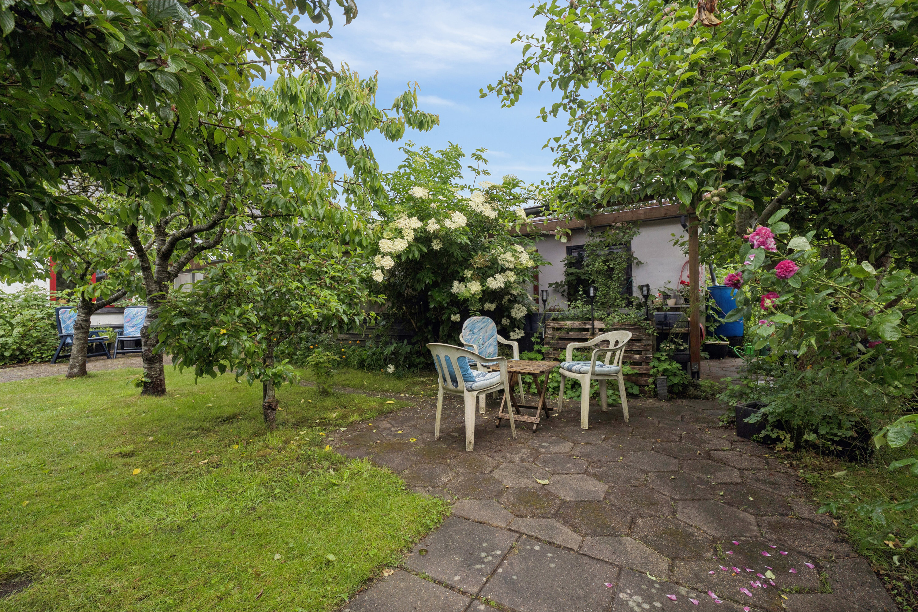 Fremhævet terrasse billede i fuldskærmstilstand. Billede af Gl Hirtshalsvej 19, Vidstrup, 9800 Hjørring