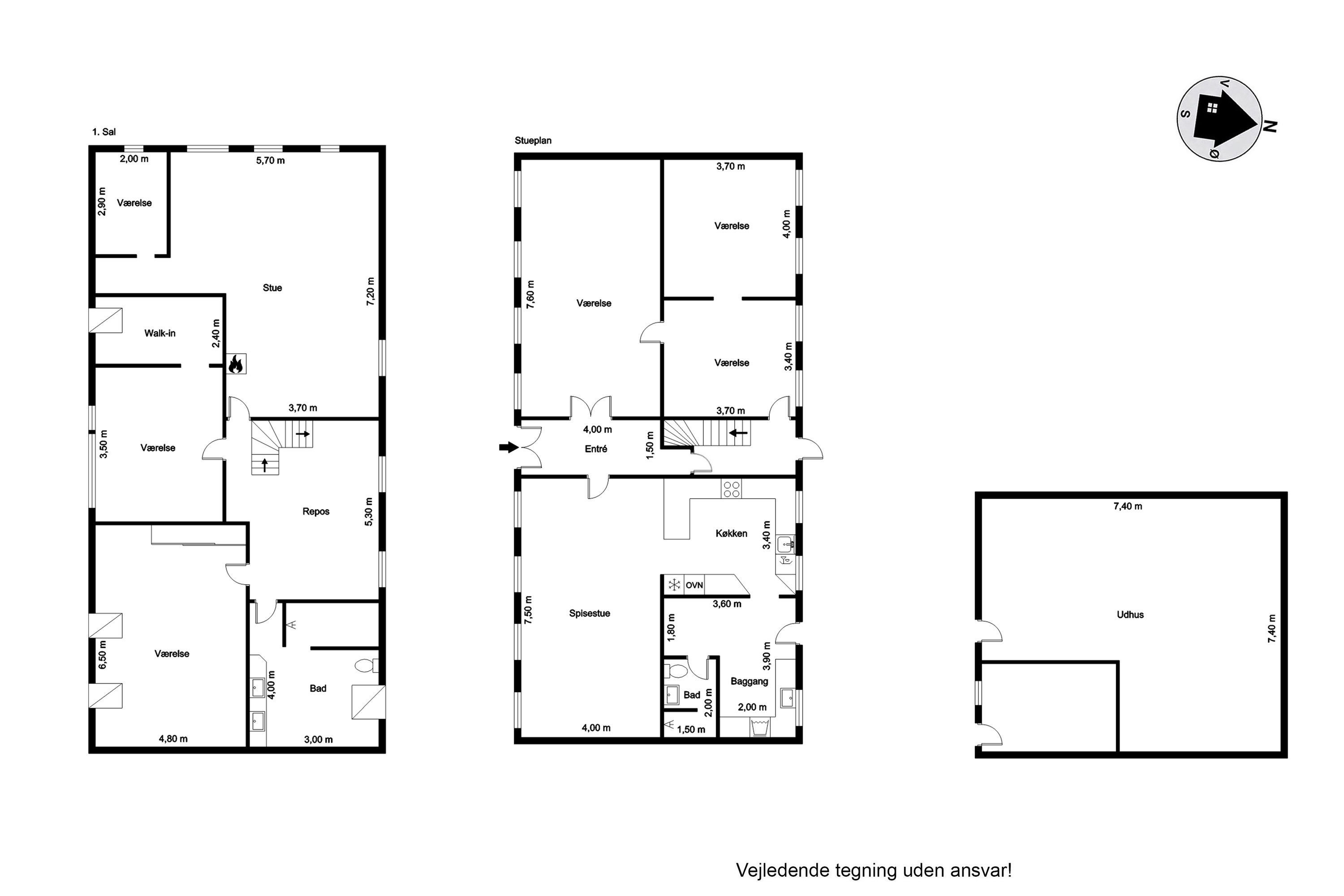 Plantegninger billede af Markgade 1, 6270 Tønder