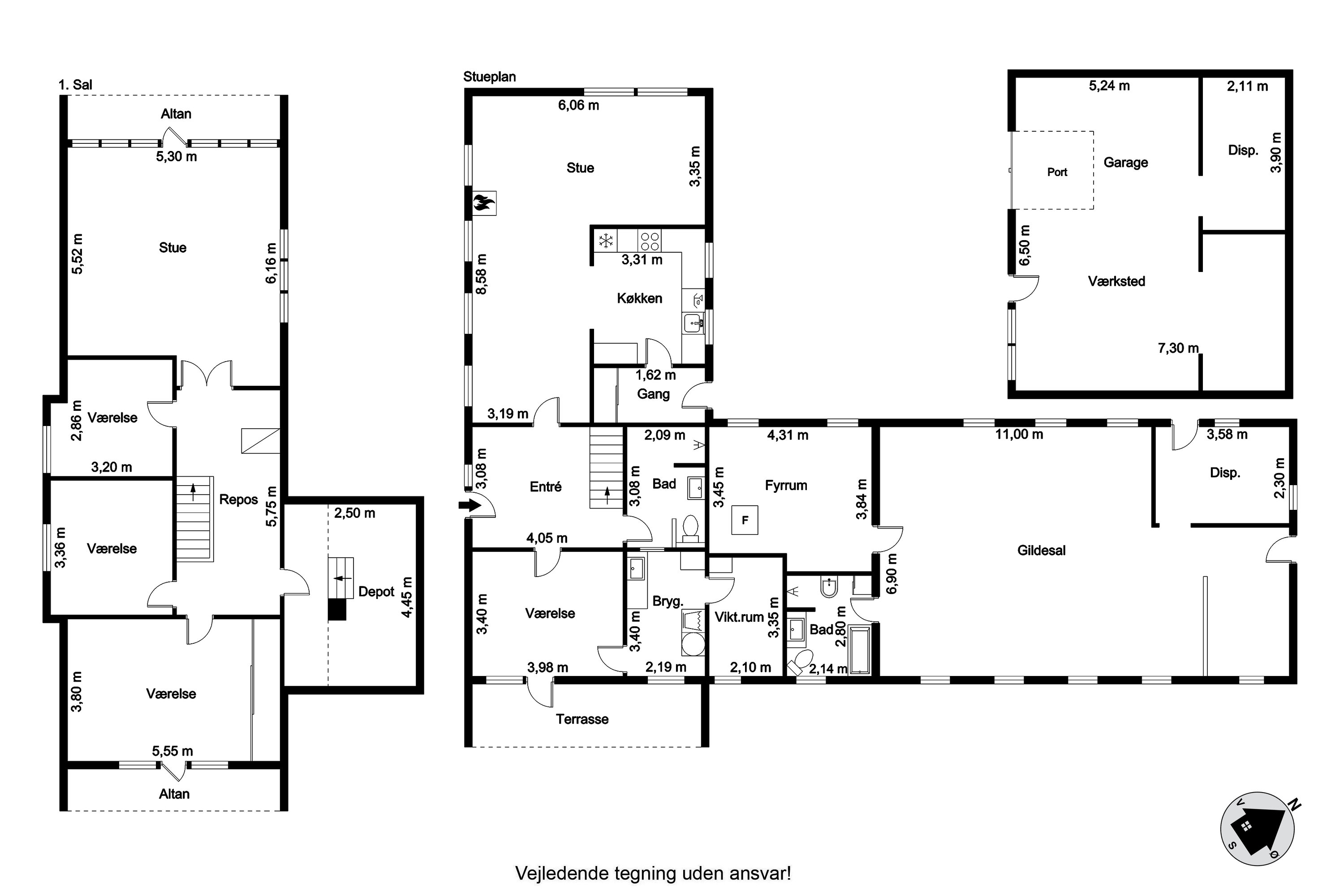 Plantegninger billede af Skatskovvej 35, Guldager, 9620 Aalestrup