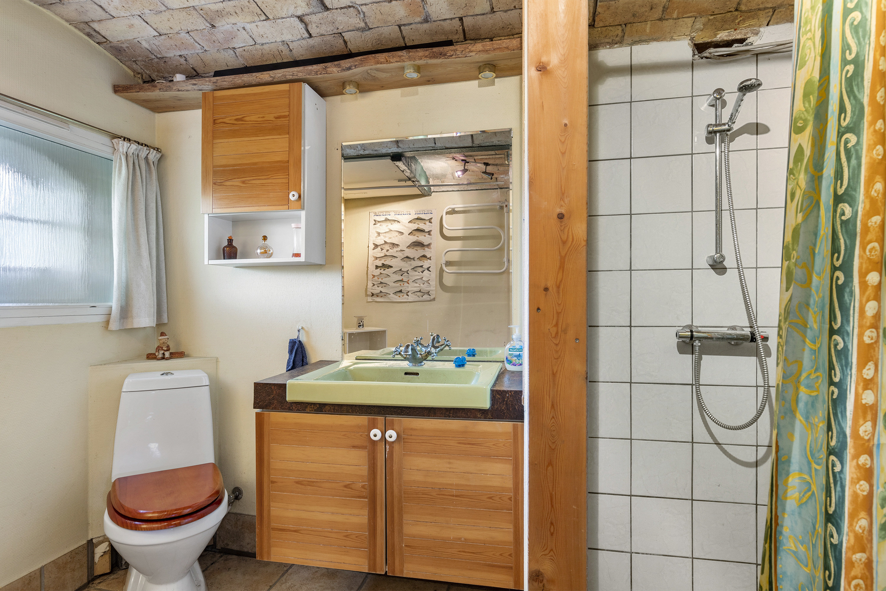 Fremhævet badeværelse billede i fuldskærmstilstand. Billede af Skatskovvej 35, Guldager, 9620 Aalestrup