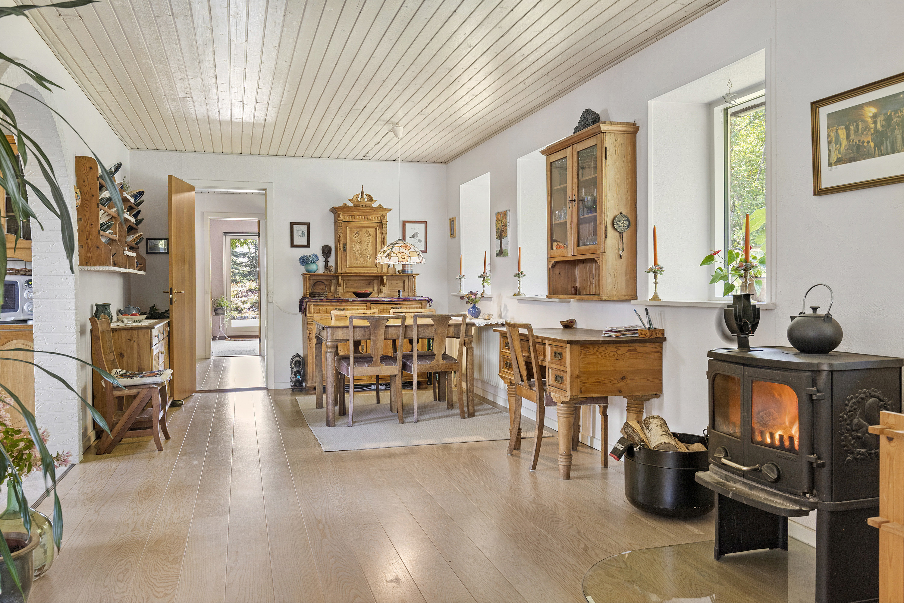 Fremhævet stue billede i fuldskærmstilstand. Billede af Skatskovvej 35, Guldager, 9620 Aalestrup