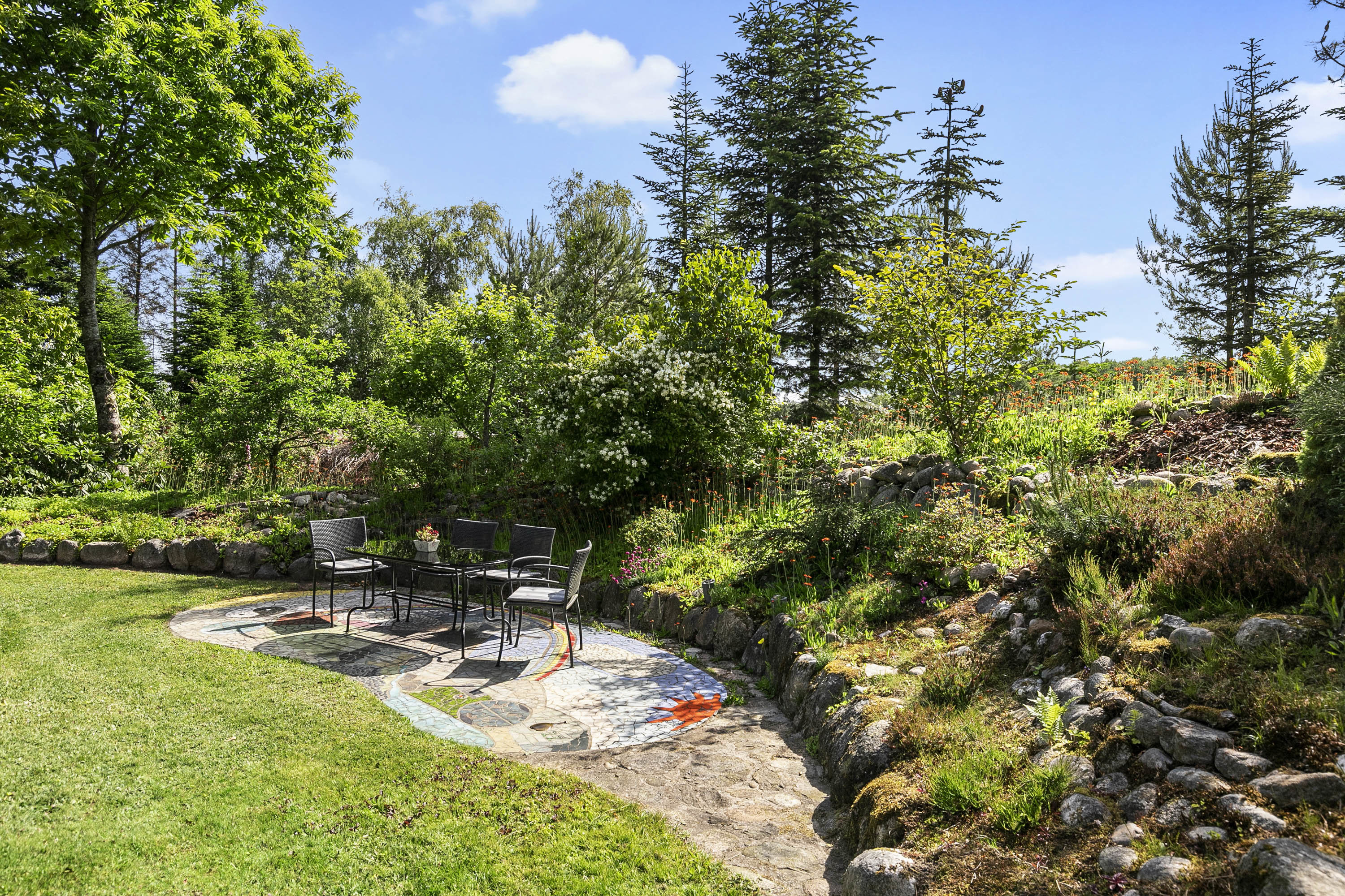 Fremhævet have billede i fuldskærmstilstand. Billede af Skatskovvej 35, Guldager, 9620 Aalestrup