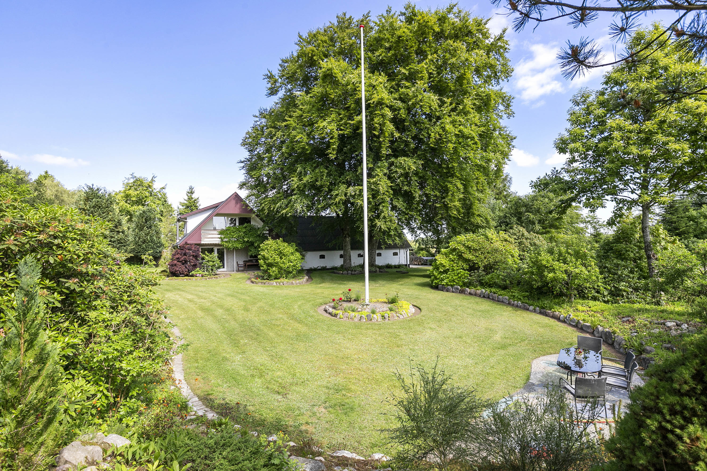 Fremhævet have billede i fuldskærmstilstand. Billede af Skatskovvej 35, Guldager, 9620 Aalestrup