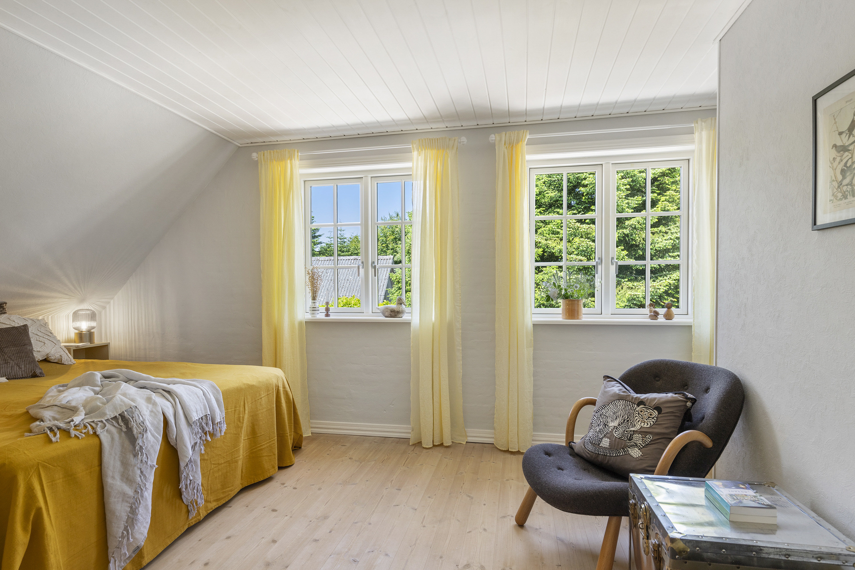 Fremhævet soveværelse billede i fuldskærmstilstand. Billede af Lounsvej 19, Lovns, 9640 Farsø