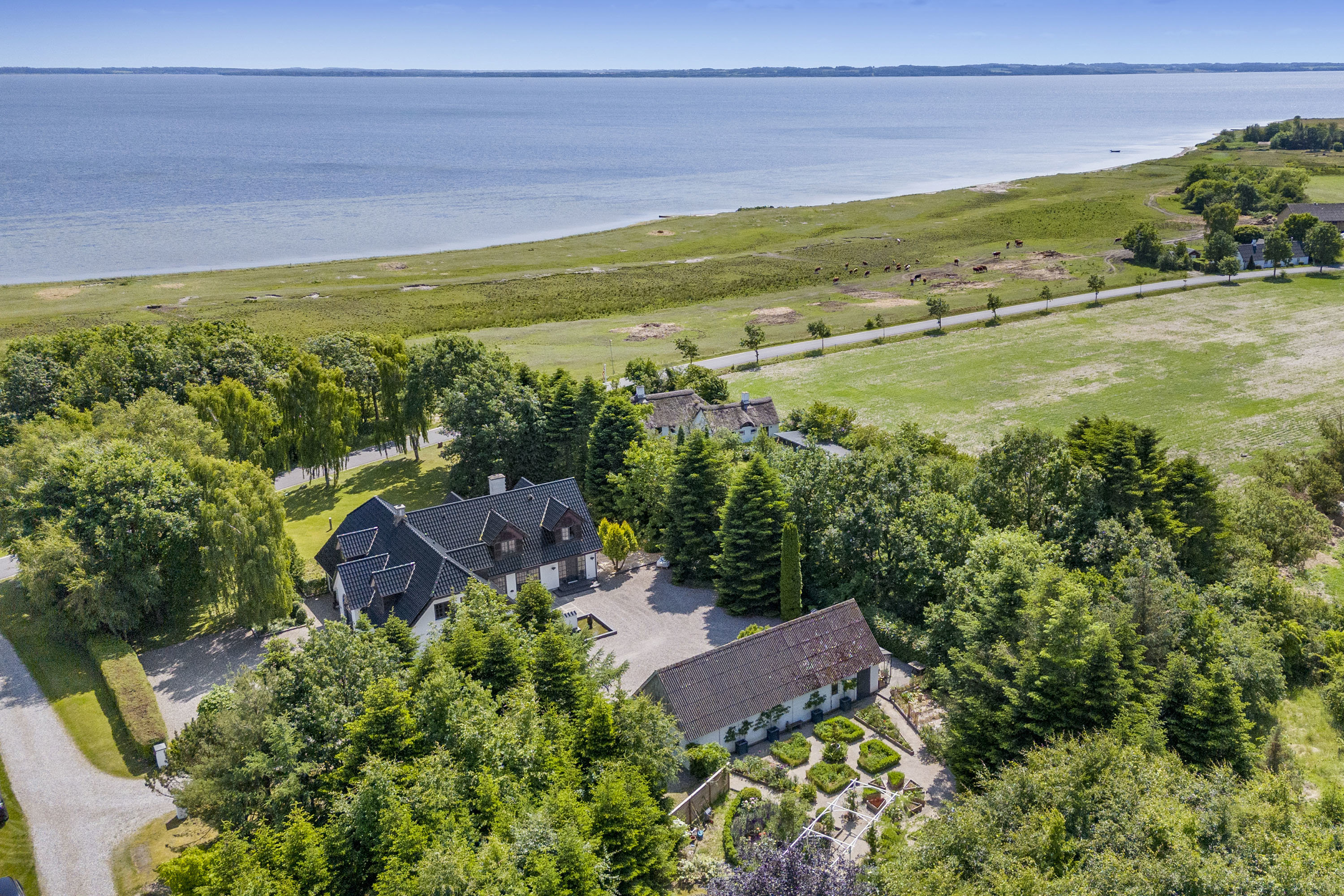 Fremhævet luftfoto billede i fuldskærmstilstand. Billede af Lounsvej 19, Lovns, 9640 Farsø