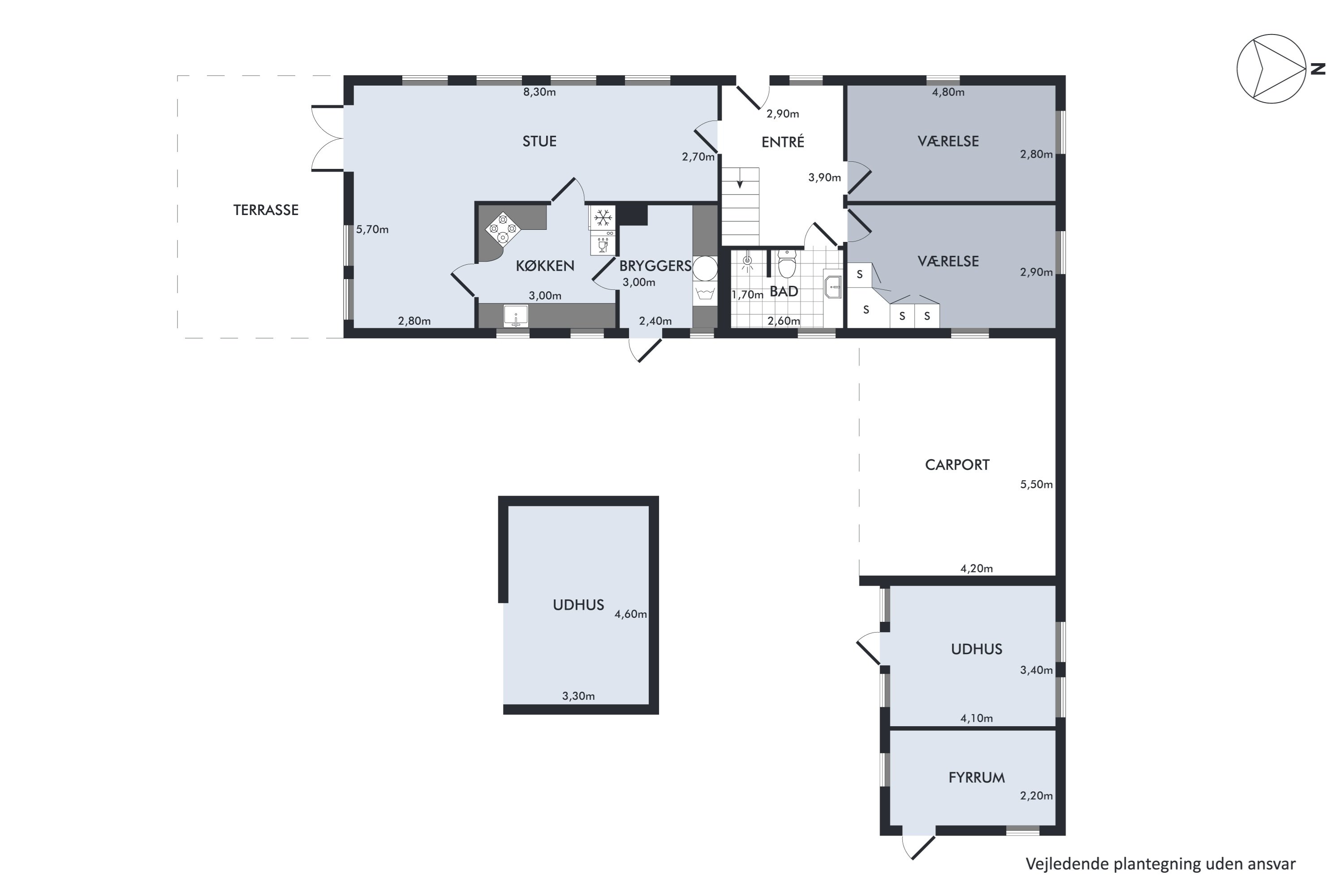 Plantegninger billede af Tissøvej 29, Jorløse, 4490 Jerslev Sjælland