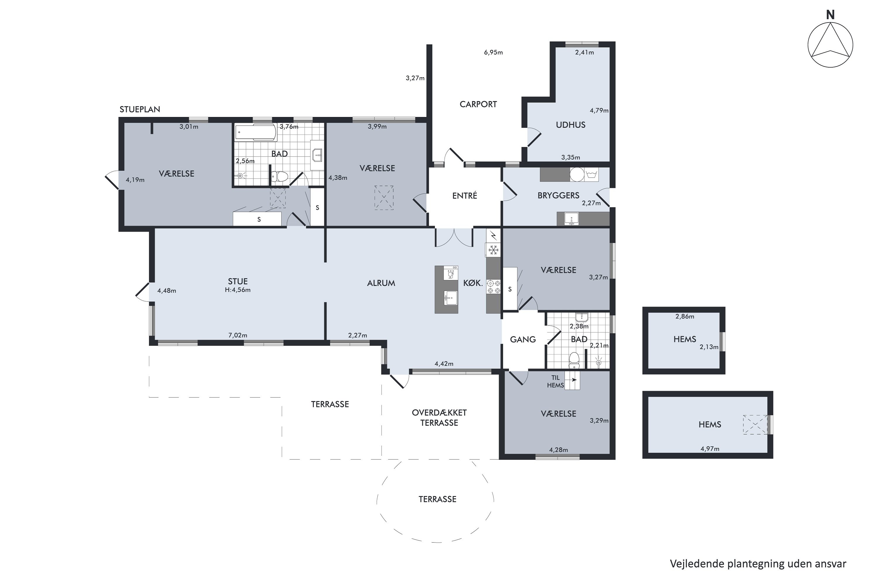 Plantegninger billede af Tendrup Møllevej 35, 8543 Hornslet