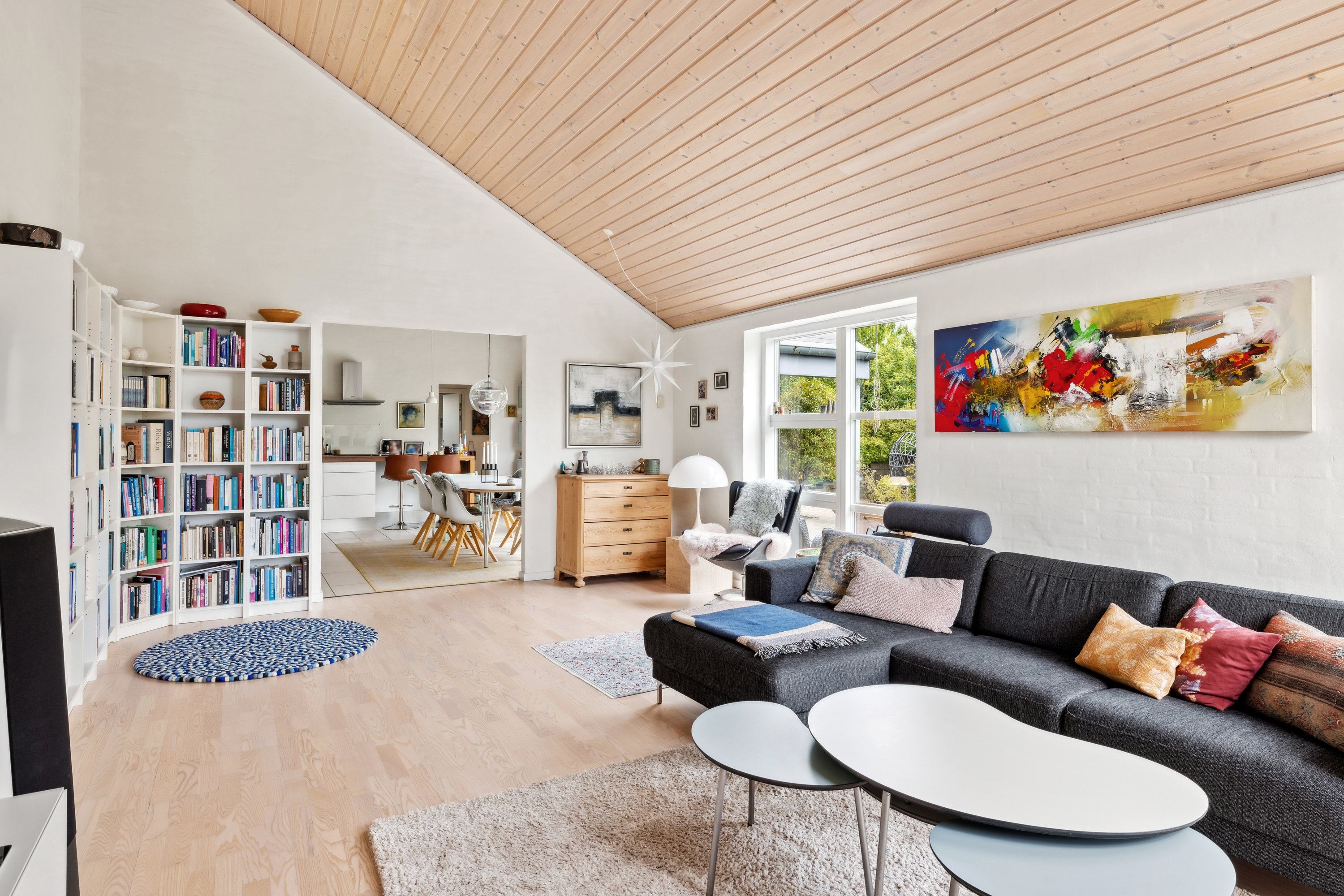 Fremhævet stue billede i fuldskærmstilstand. Billede af Tendrup Møllevej 35, 8543 Hornslet