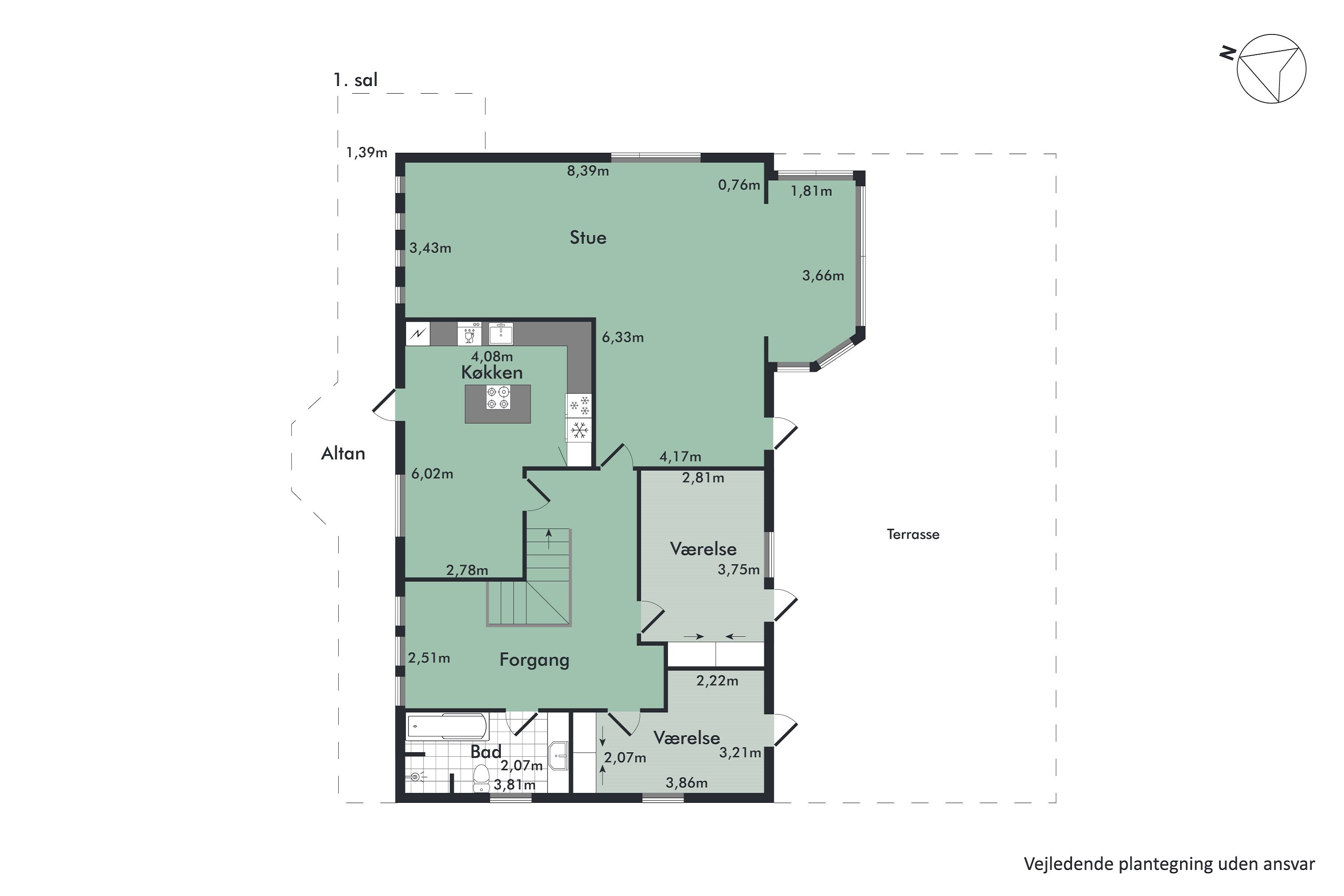 Plantegninger billede af Ringvej 1, Lem, 7860 Spøttrup