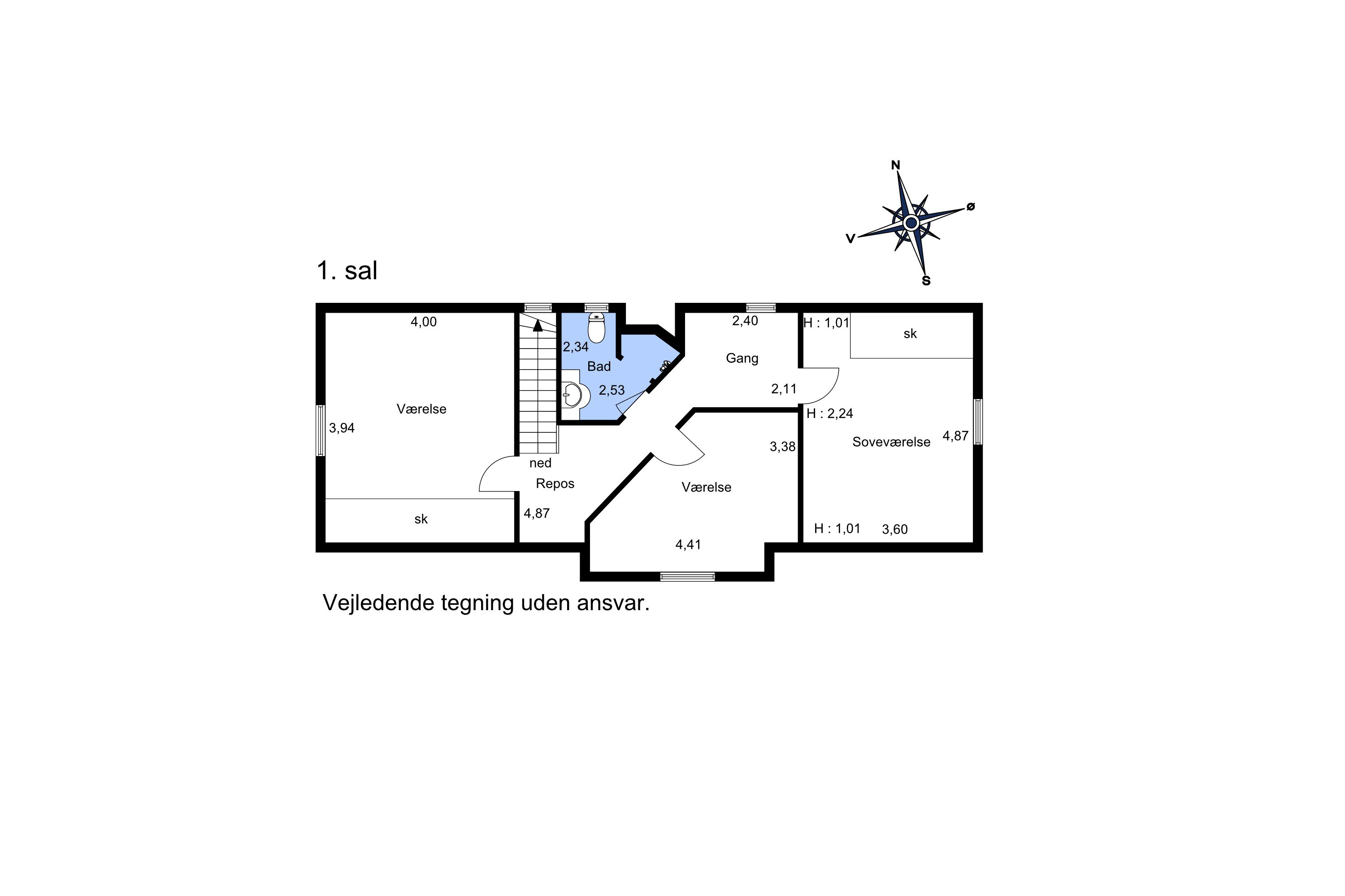 Plantegninger billede af Skovvej 71, Impgård, 8620 Kjellerup