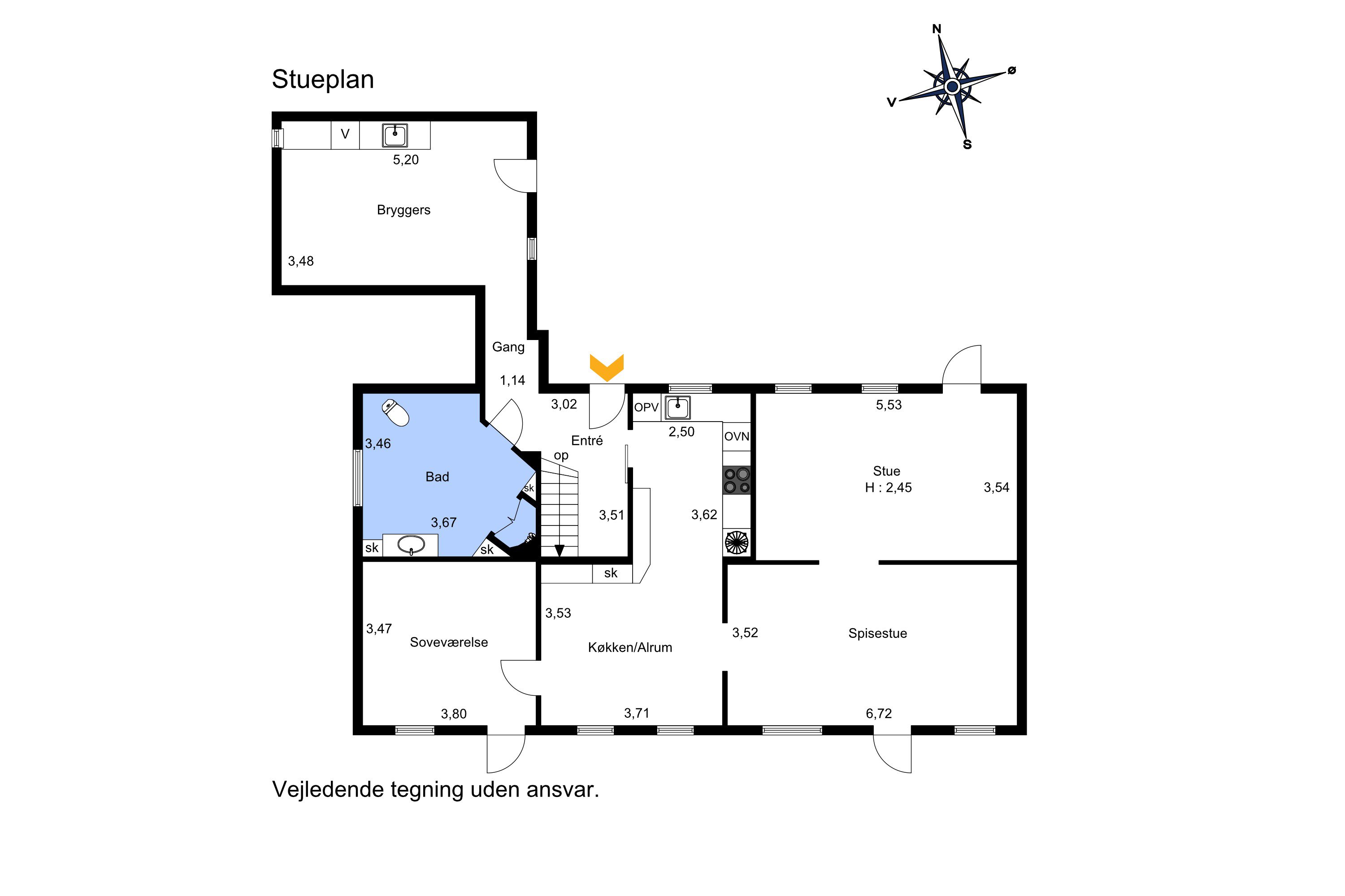 Plantegninger billede af Skovvej 71, Impgård, 8620 Kjellerup