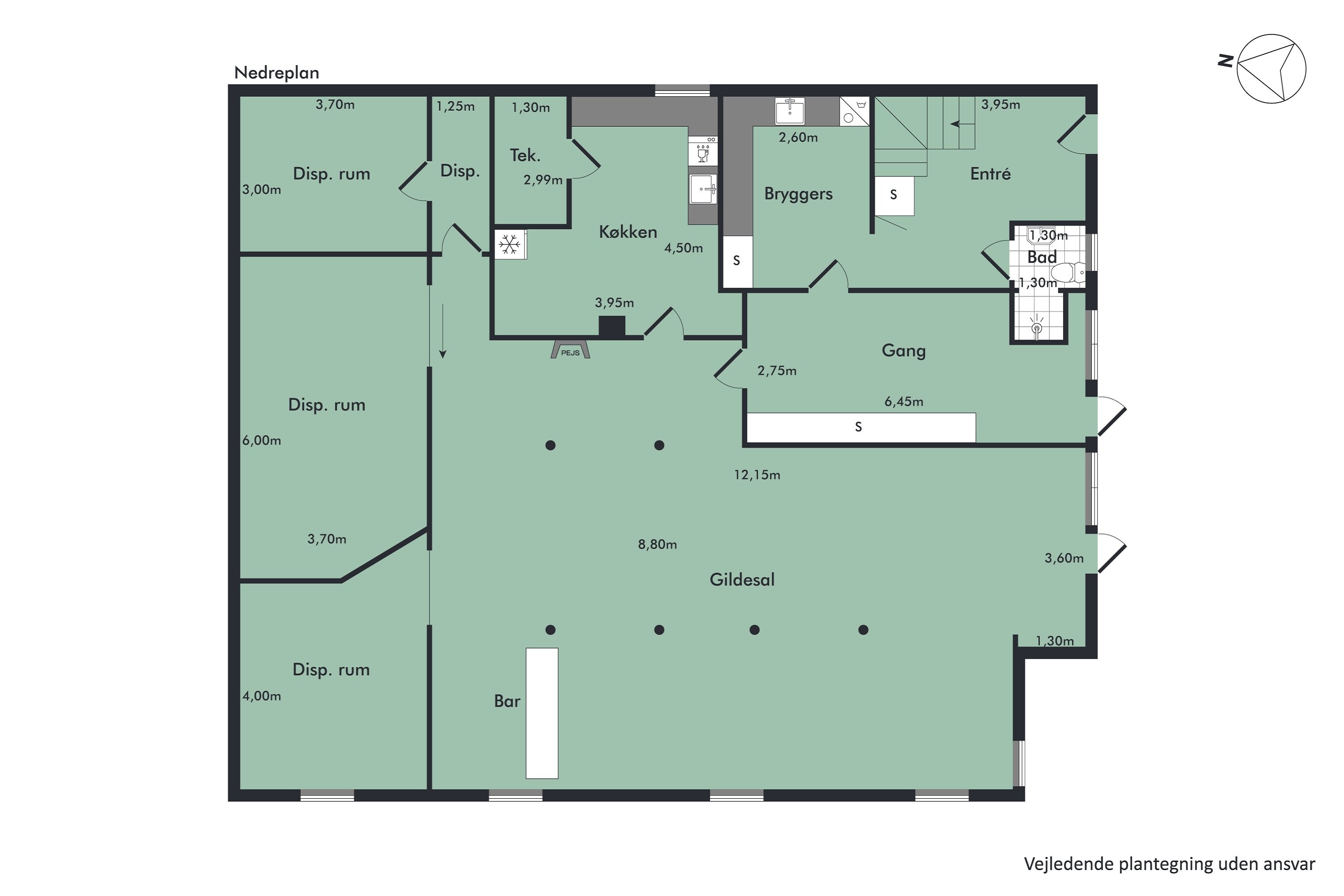 Plantegninger billede af Nibevej 229, Moldbjerg, 9530 Støvring