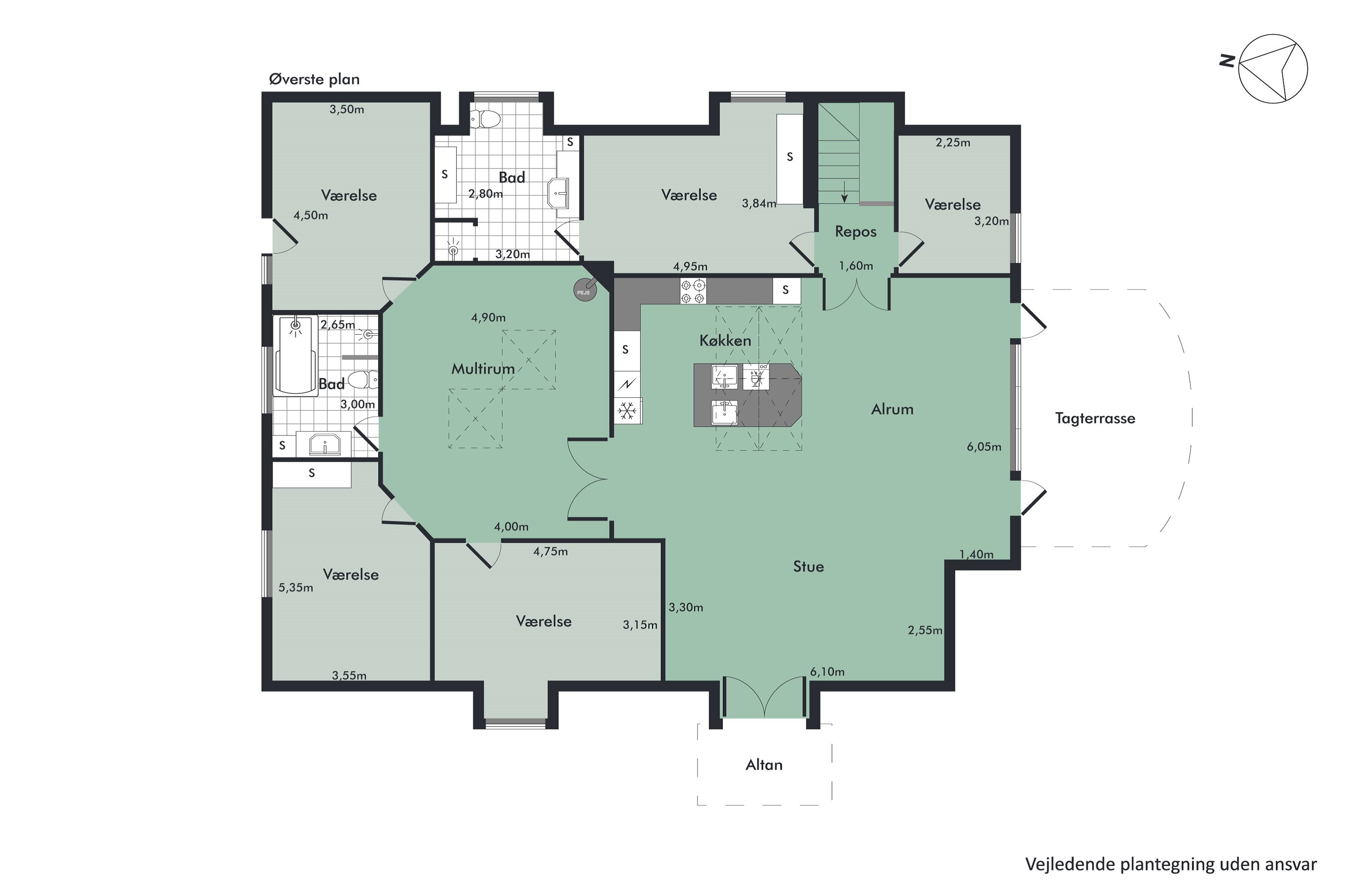 Plantegninger billede af Nibevej 229, Moldbjerg, 9530 Støvring