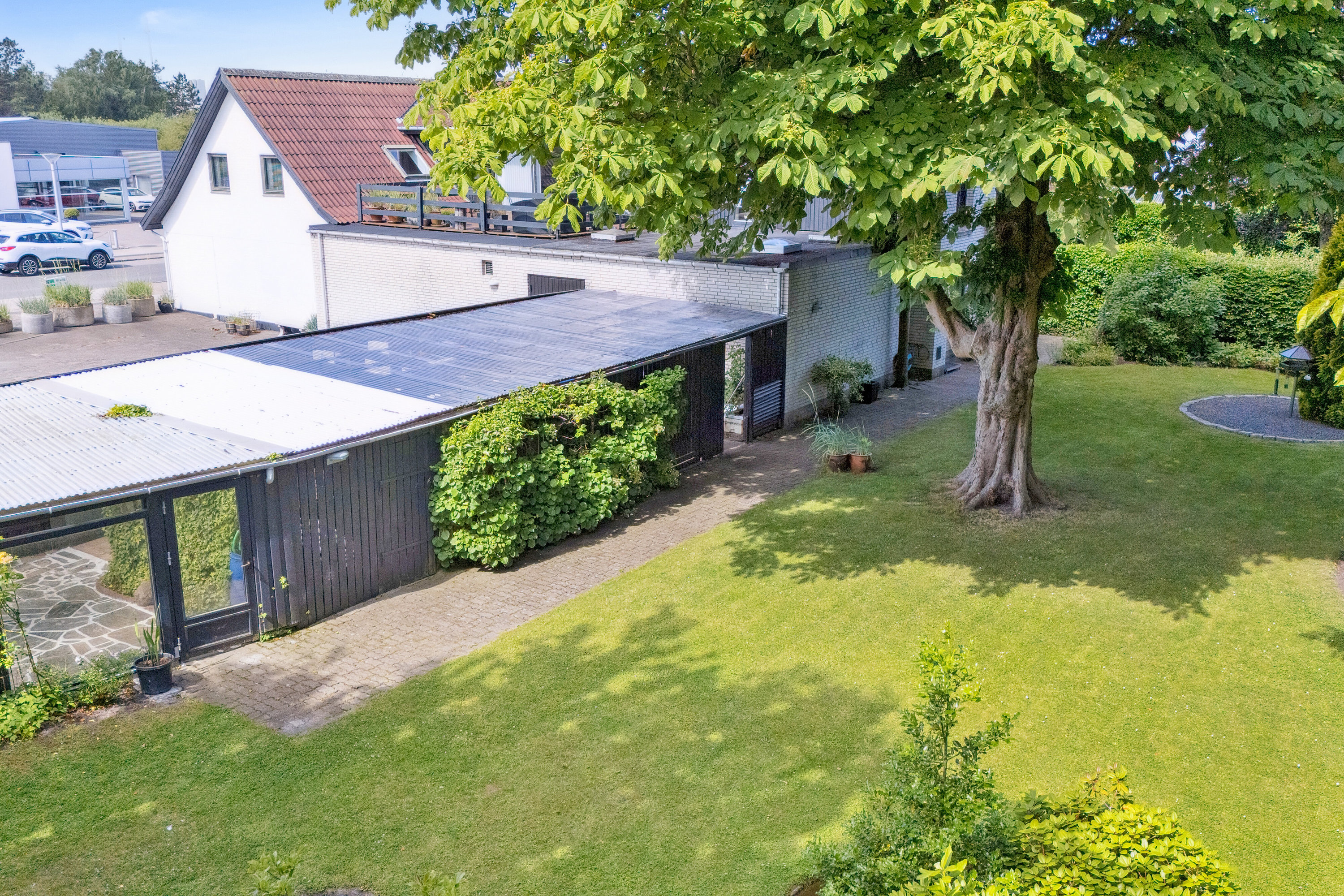 Fremhævet set fra haven billede i fuldskærmstilstand. Billede af Slagelsevej 147, 4400 Kalundborg