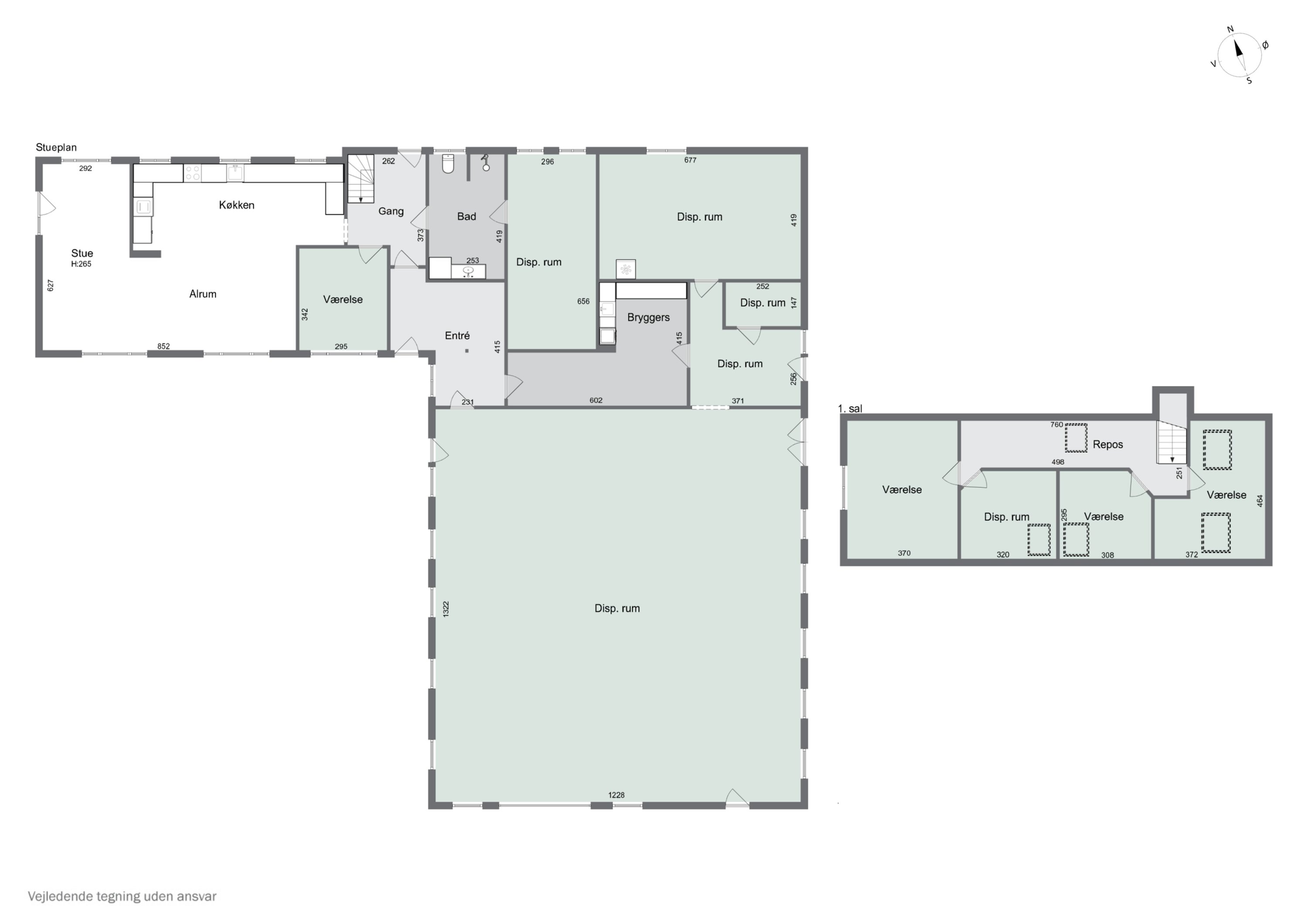 Plantegninger billede af Flarupvej 5, 7760 Hurup Thy