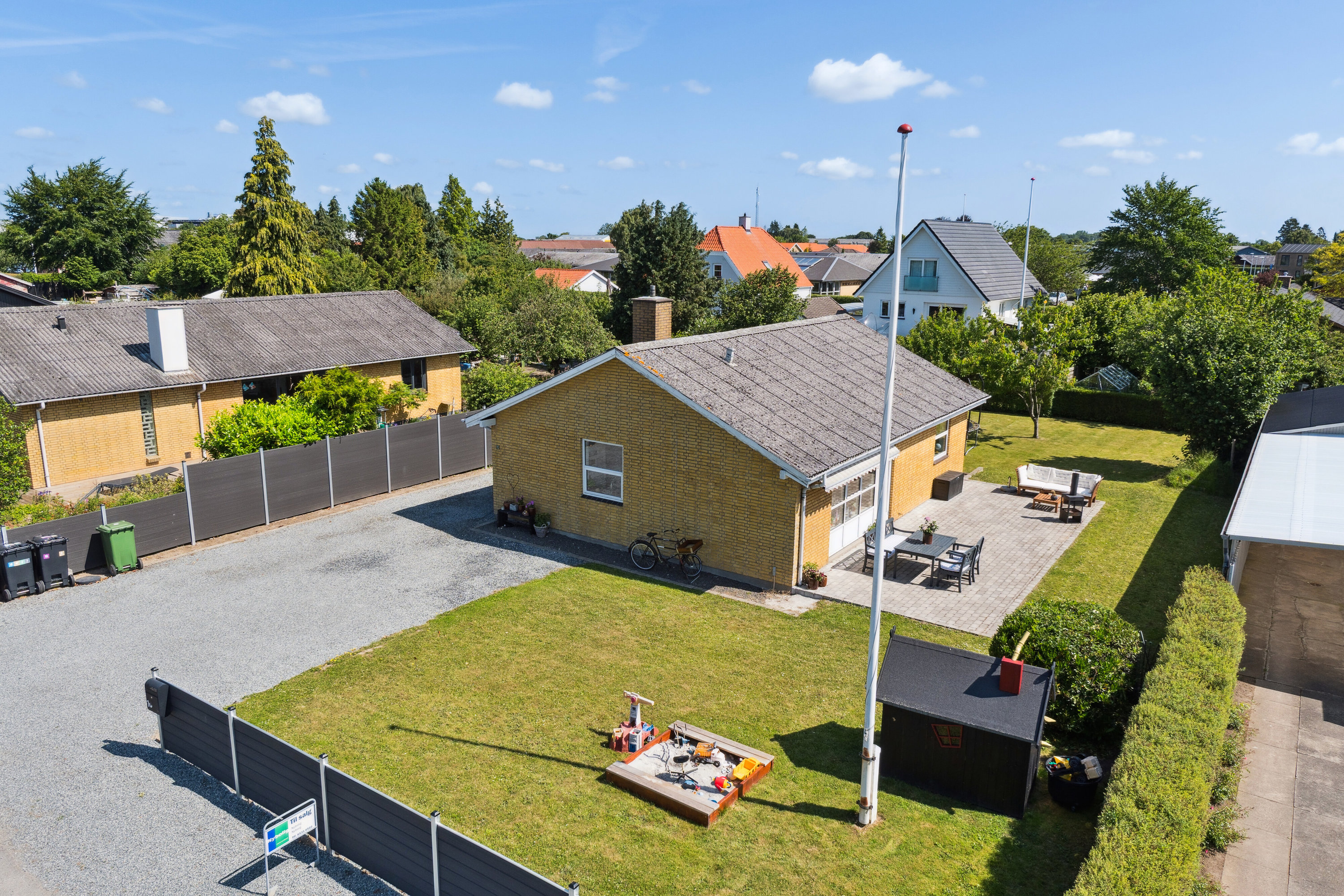 Fremhævet luftfoto billede i fuldskærmstilstand. Billede af Vinkelvej 10, 5853 Ørbæk