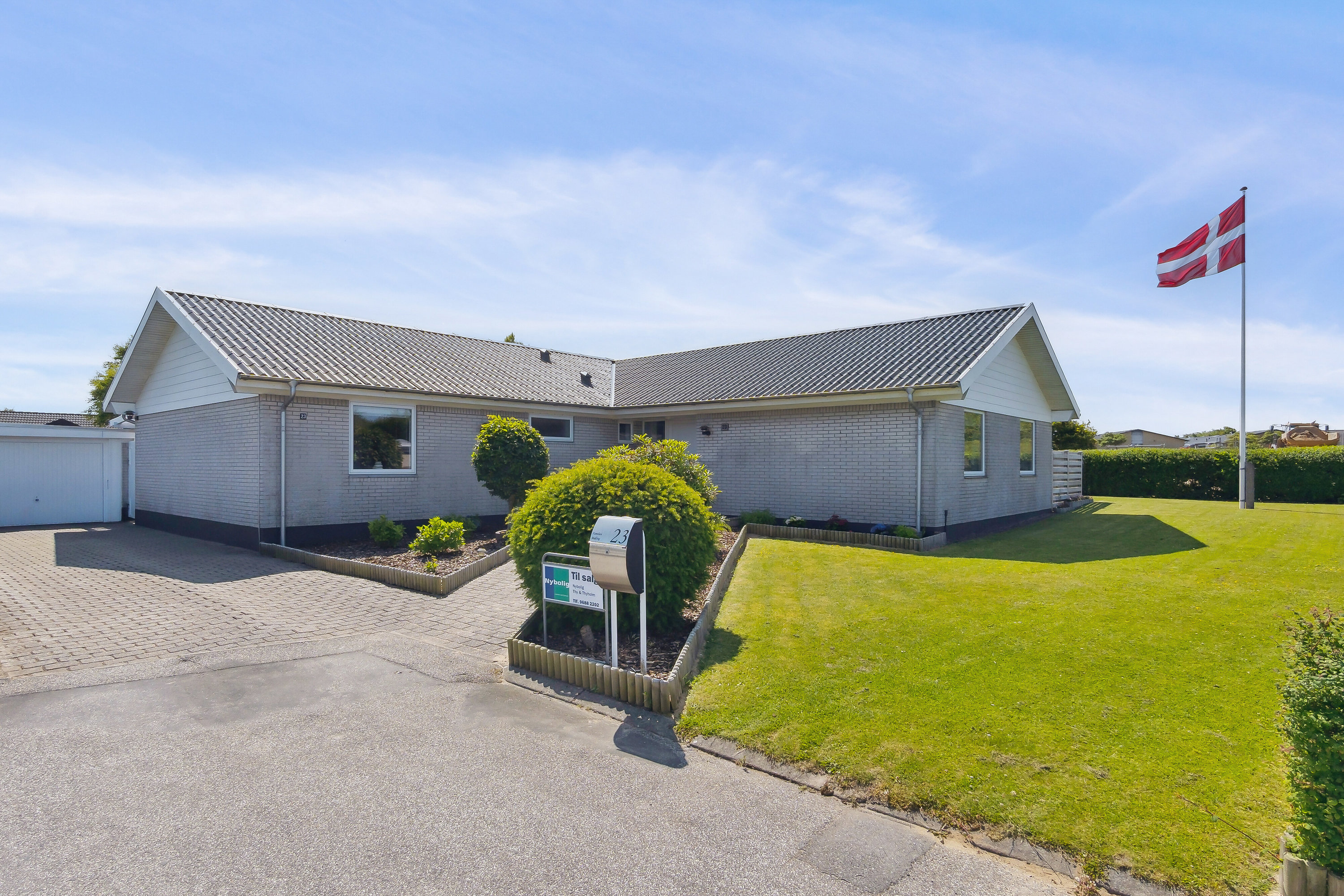 Fremhævet set fra vejen billede i fuldskærmstilstand. Billede af Degnebakken 23, 7760 Hurup Thy