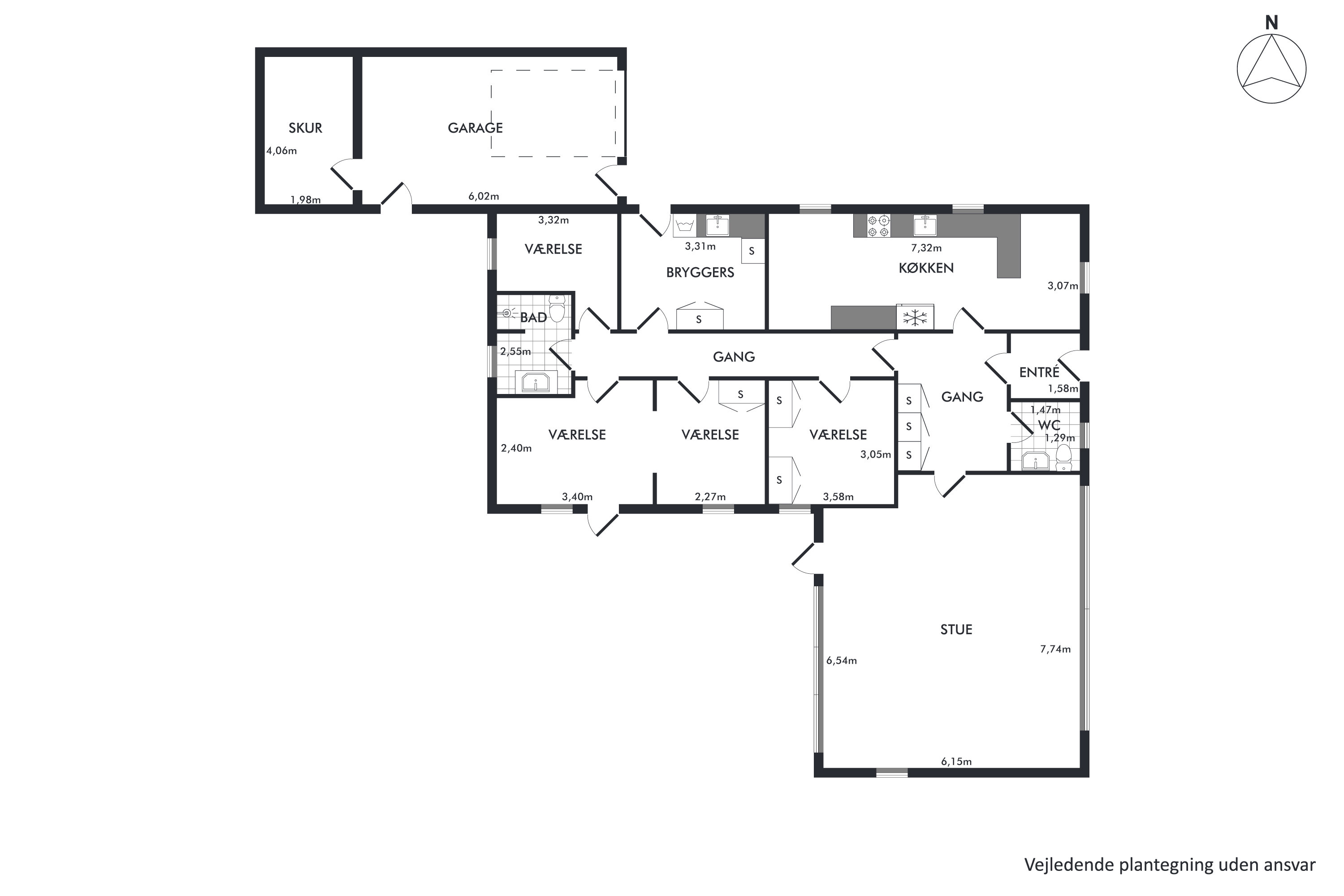 Plantegninger billede af Sjællandsgade 21, 9870 Sindal
