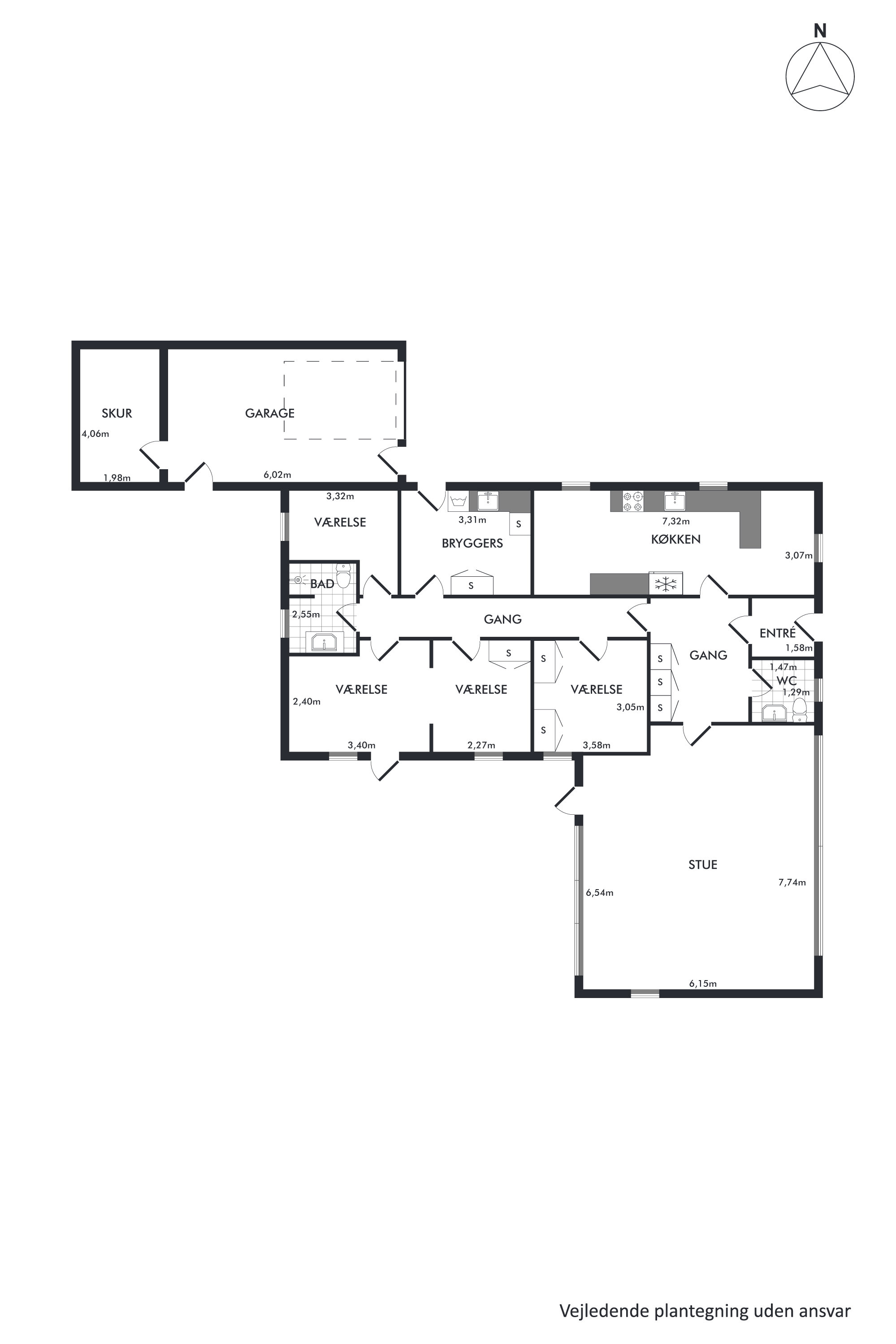 Plantegninger billede af Sjællandsgade 21, 9870 Sindal
