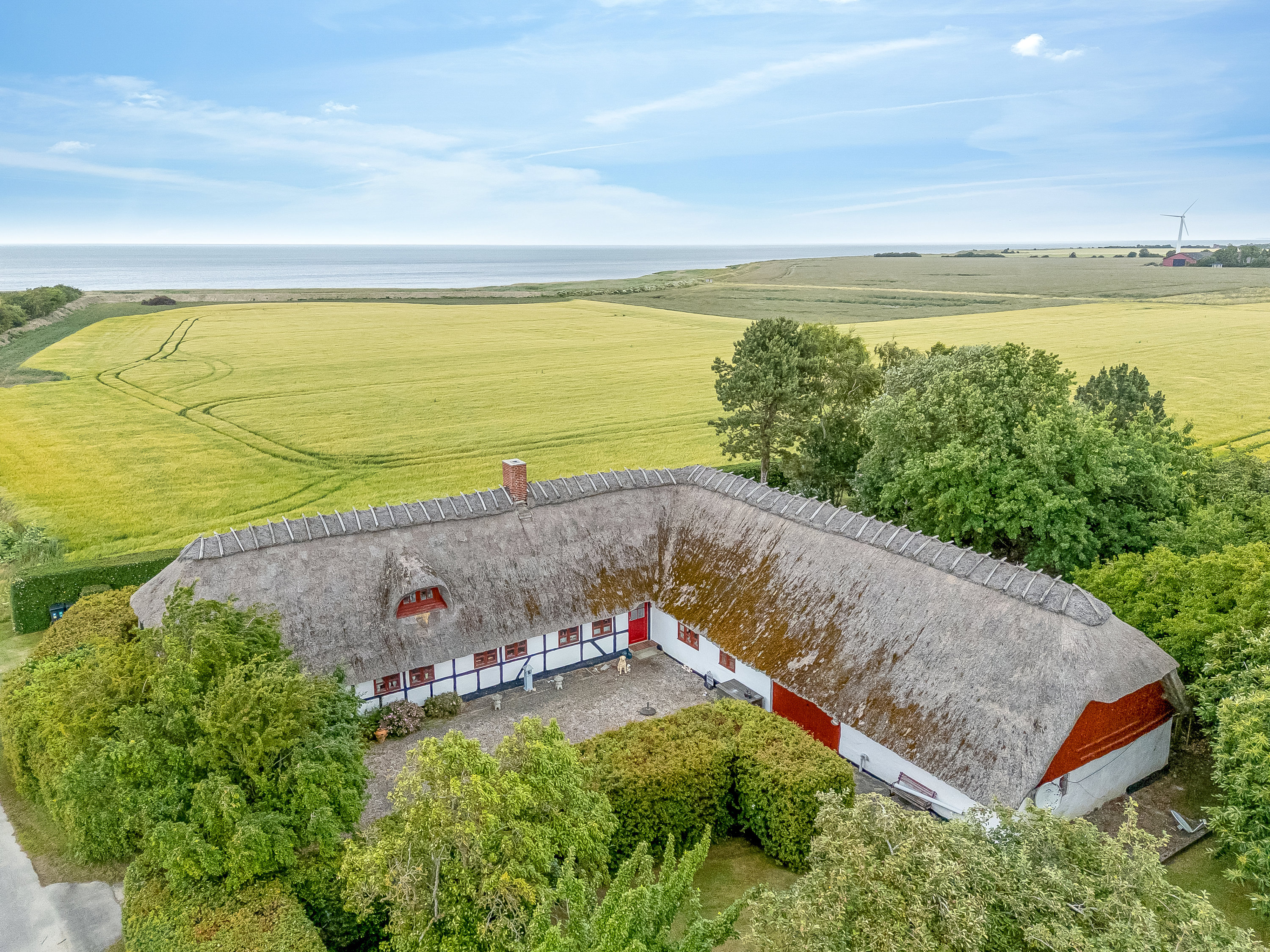 Fritidshus: Luftfoto p&#229; Uglevejen 16, Vindeby, 4913 Horslunde