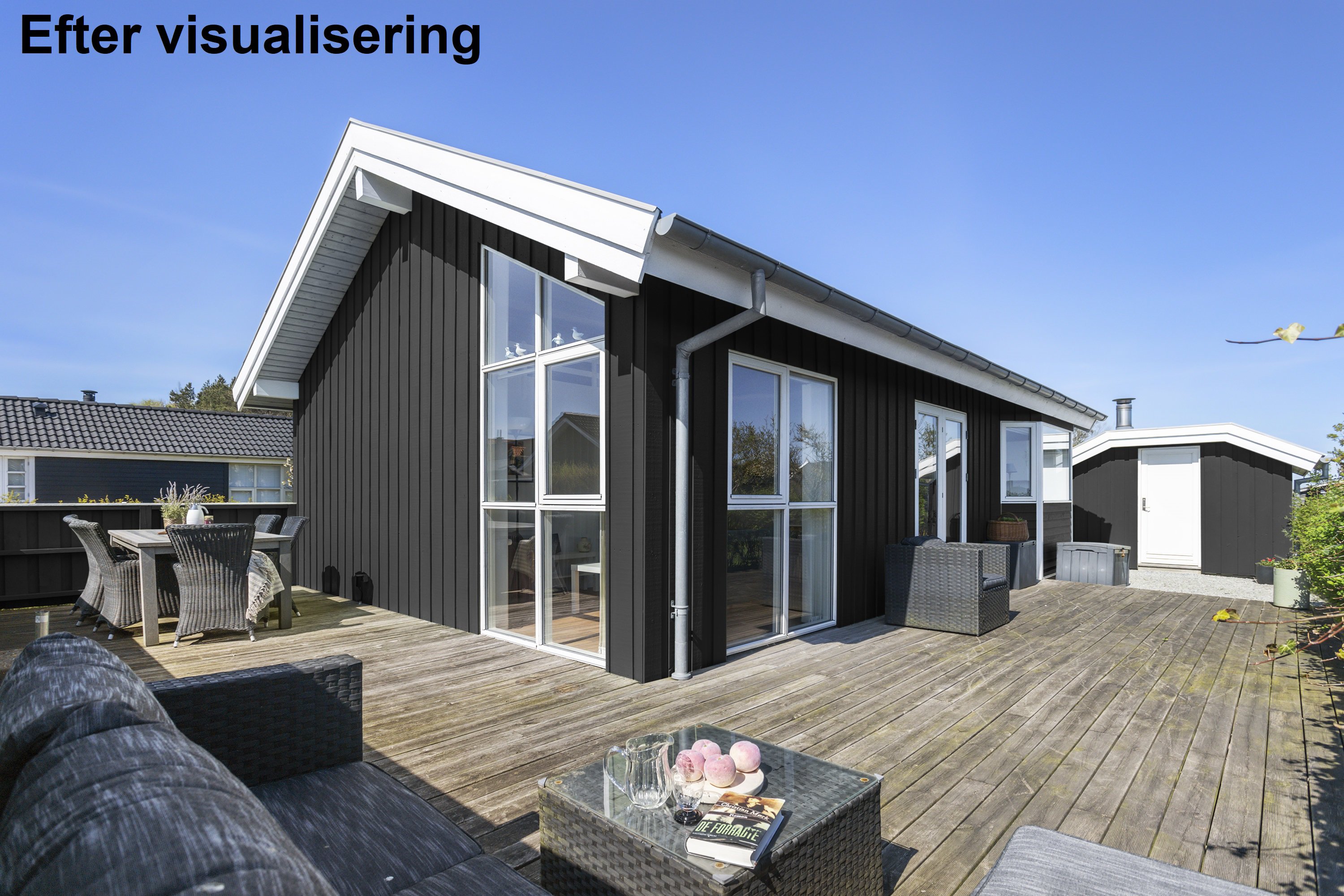 Miniaturebillede 2: malet sort. Billede af Maagevej 1, 9300 Sæby