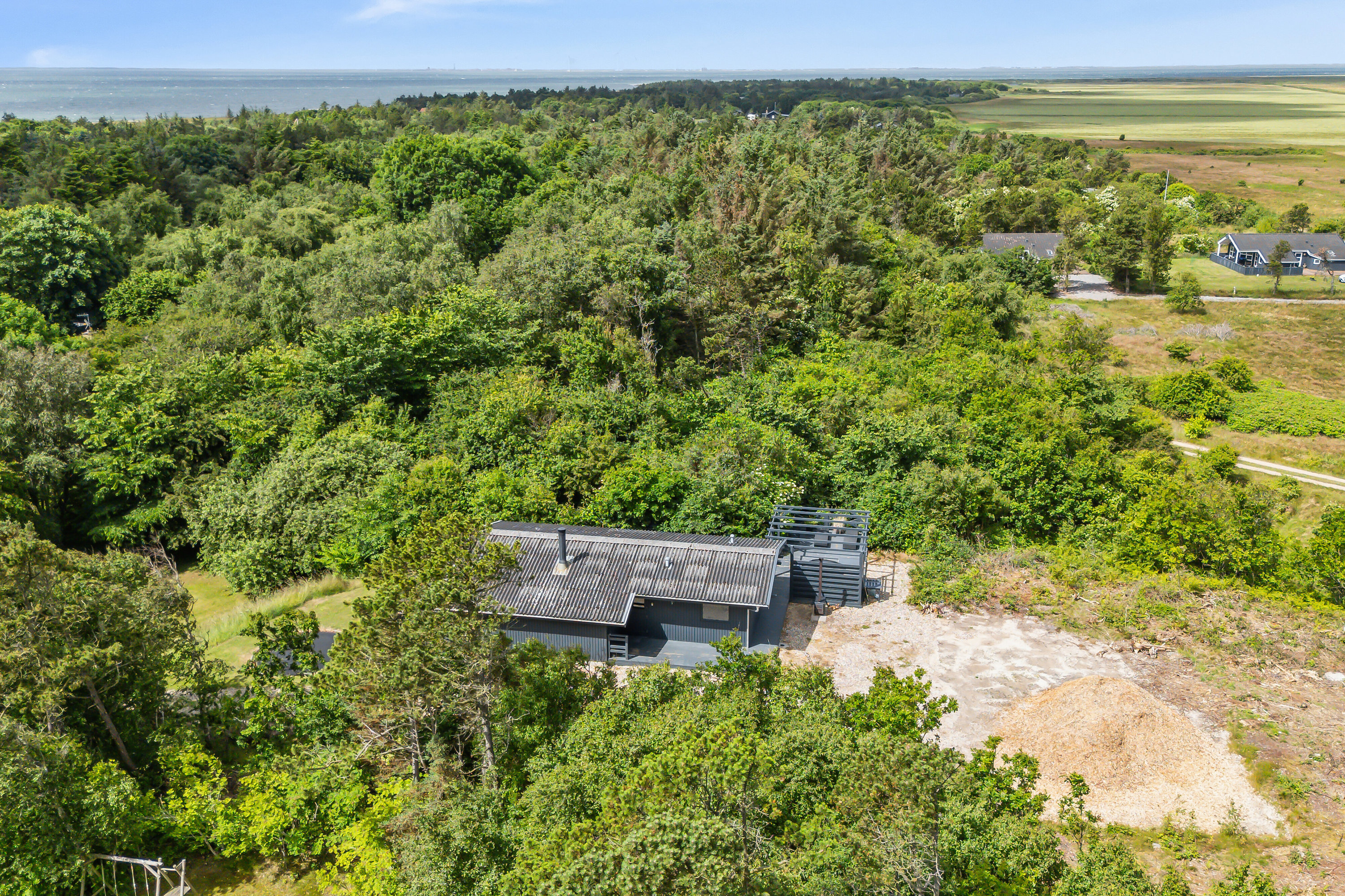 Fremhævet luftfoto billede i fuldskærmstilstand. Billede af Helligsøvej 12A, 7760 Hurup Thy