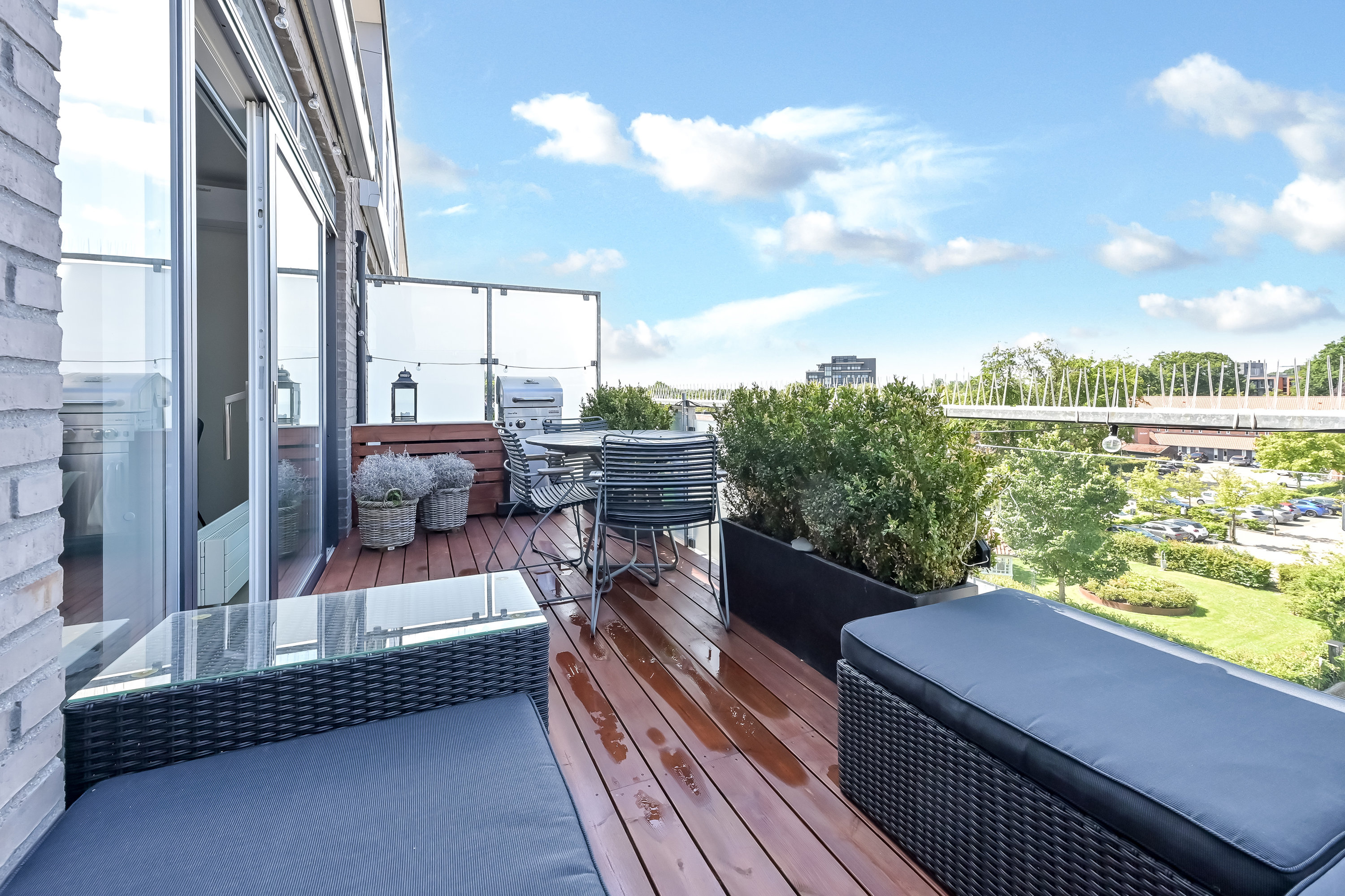 Miniaturebillede 1: altan. Billede af Jyllandsgade 4, 3. tv., 7400 Herning