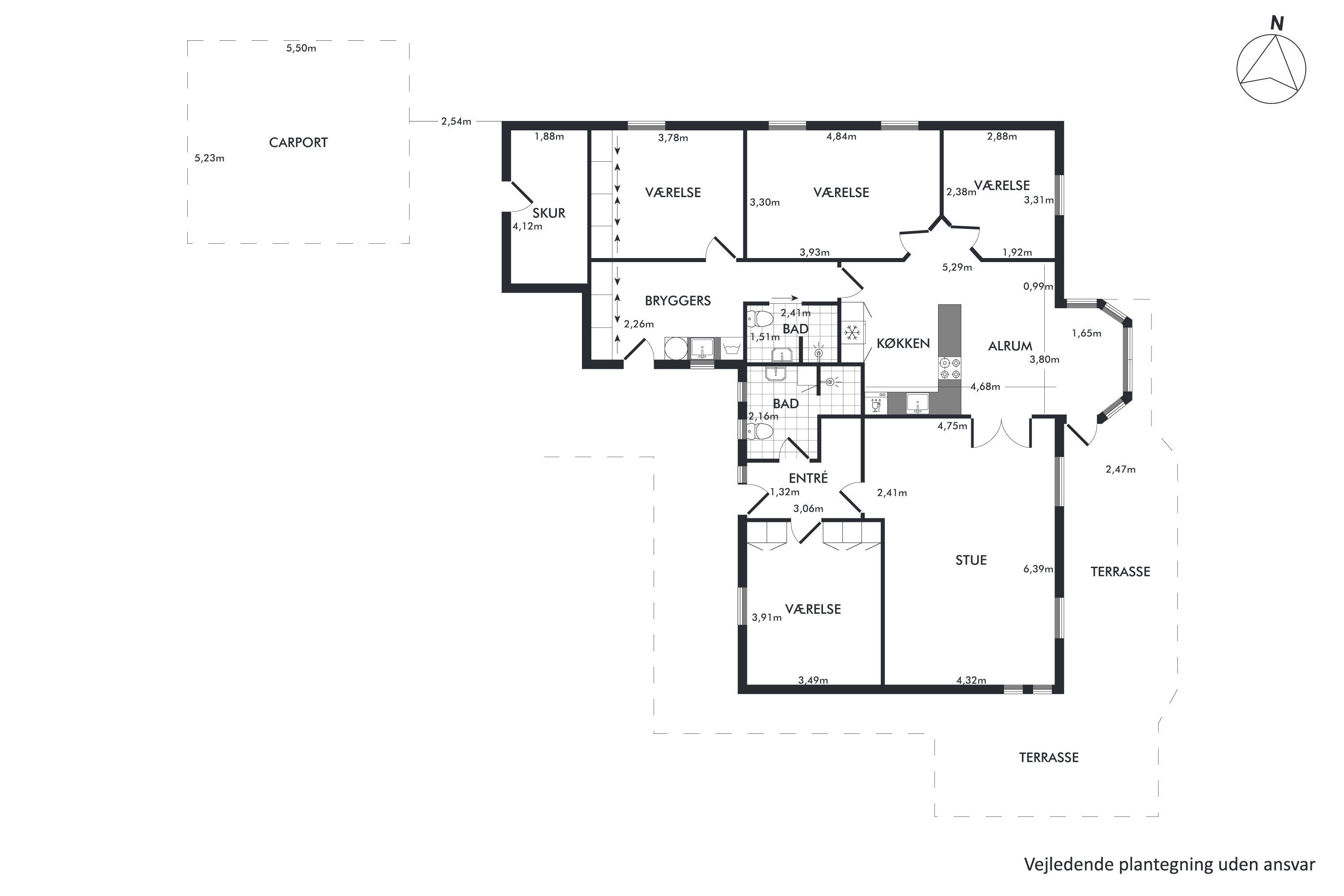 Plantegninger billede af Gl. Århusvej 131C, 8800 Viborg