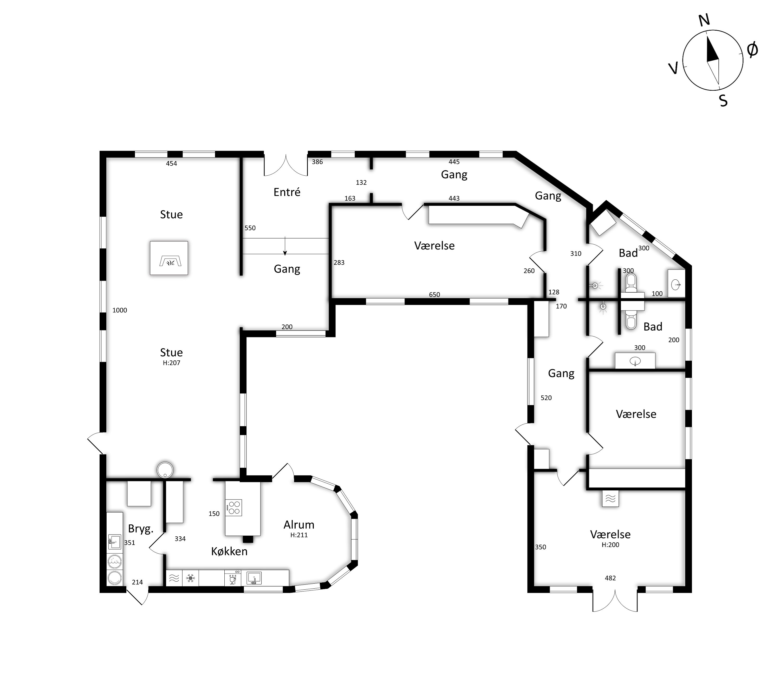 Plantegninger billede af Leestrup Byvej 16, Leestrup, 4733 Tappernøje